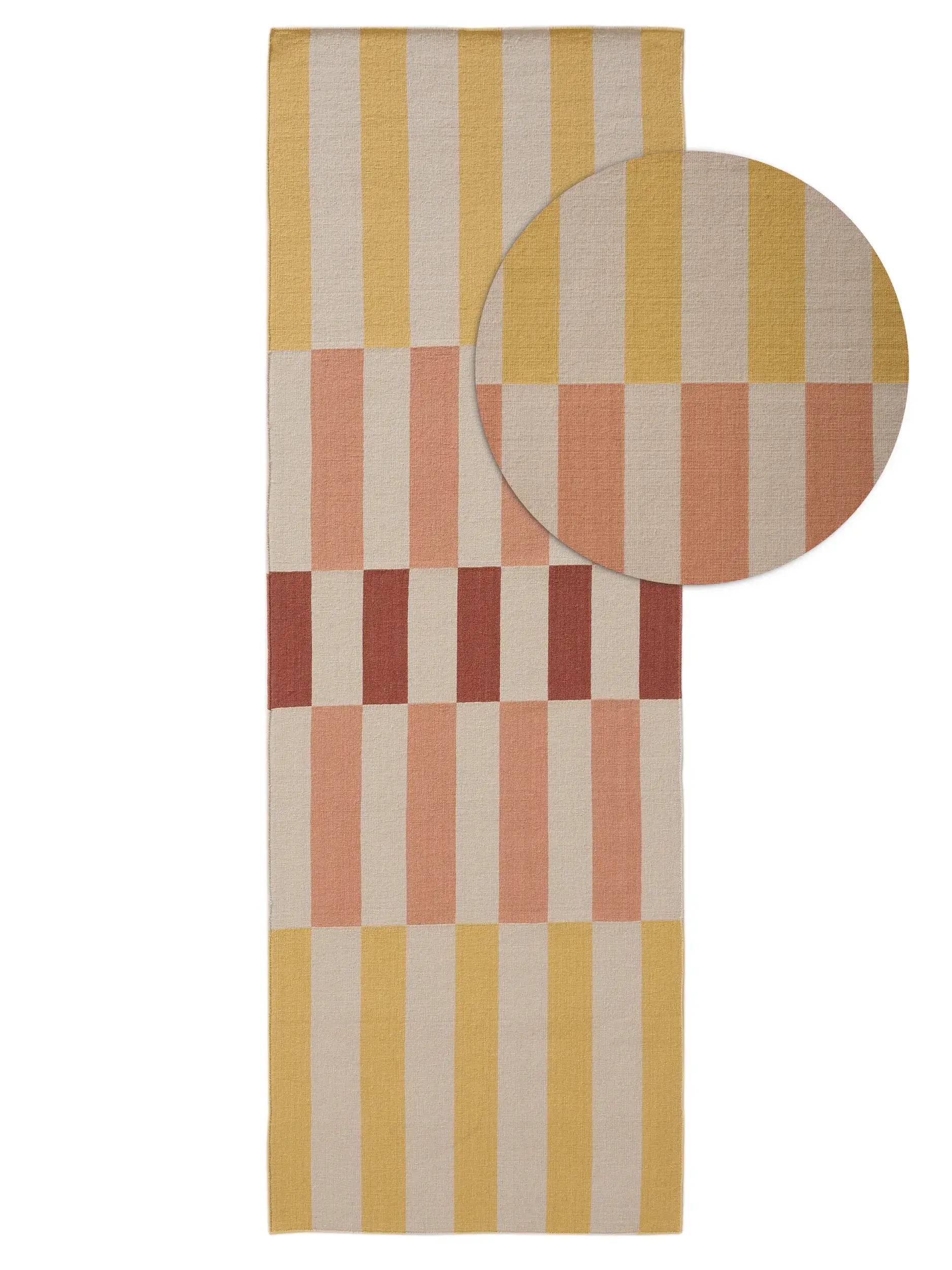 Teppich aus 100% Wool in Yellow mit 100% Wool hohem Flor von benuta Nest