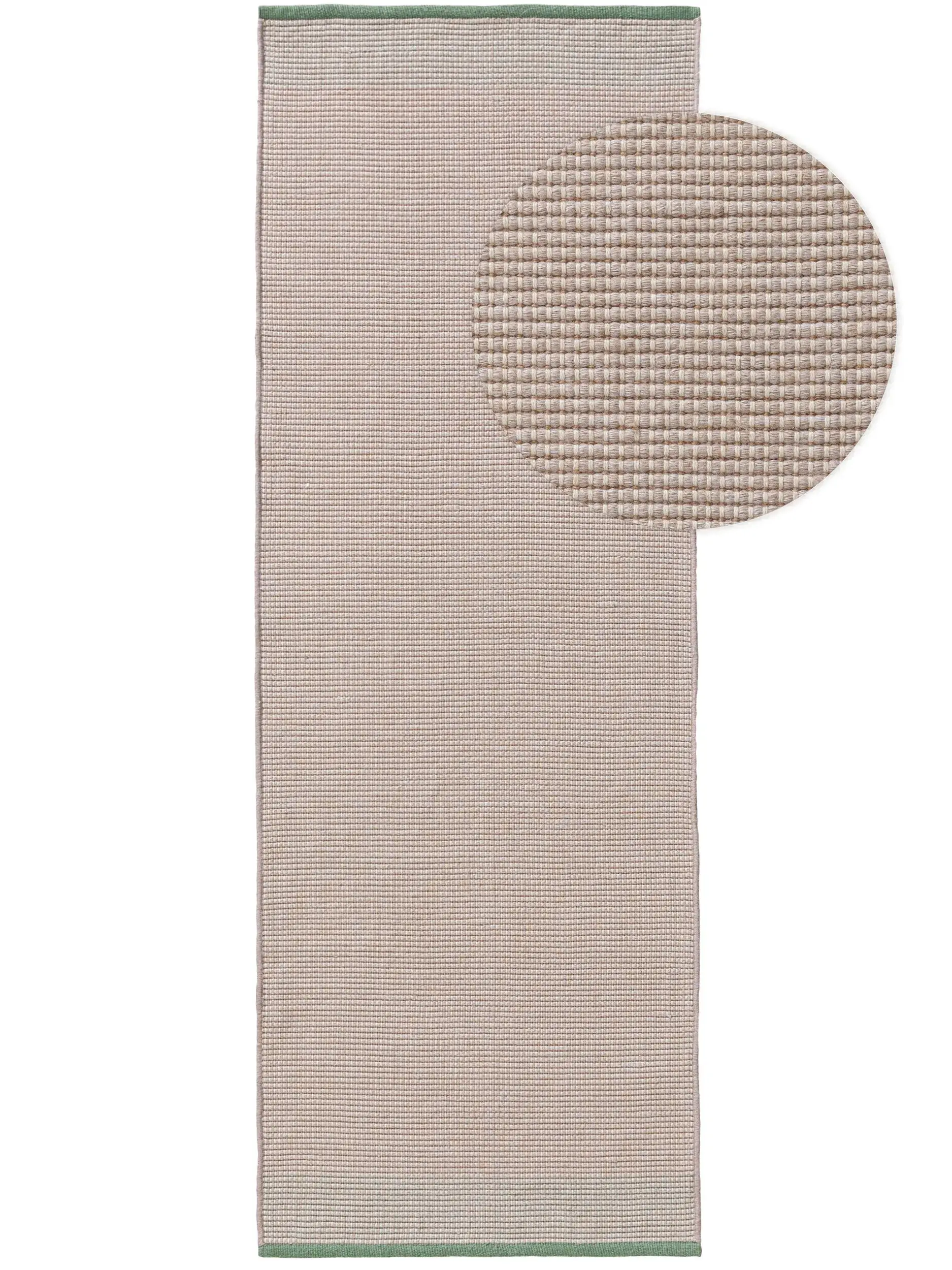 Rug made of 100% Polyester (recyceltes PET) in Beige with a 100% Polyester (recyceltes PET) high pile by benuta Pure