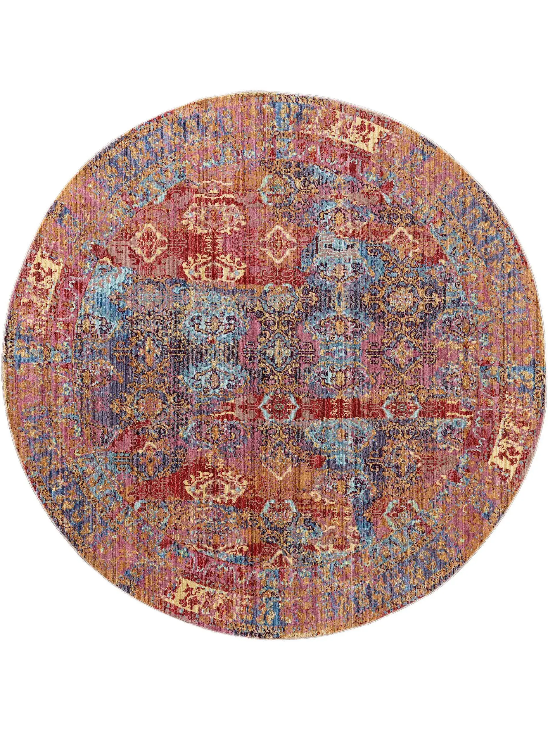 Teppich aus 100% Polyester in Multicolor mit 100% Polyester hohem Flor von benuta