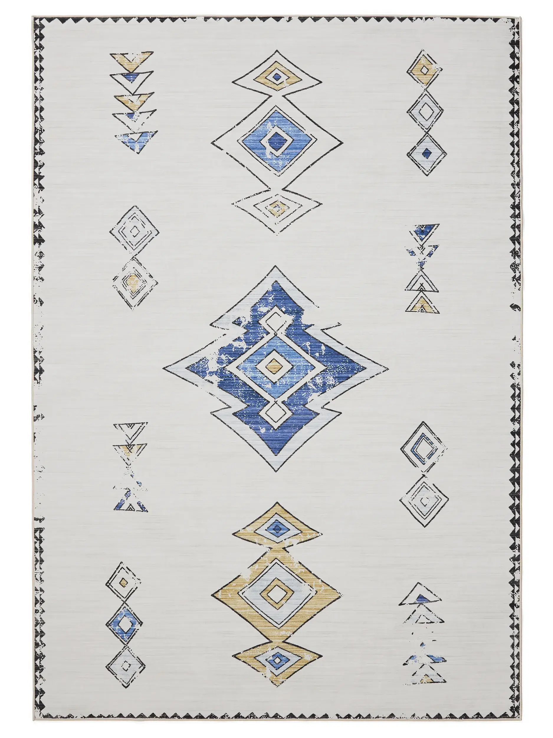 Rug made of 100% Polyester in Beige with a 100% Polyester high pile by benuta Basic