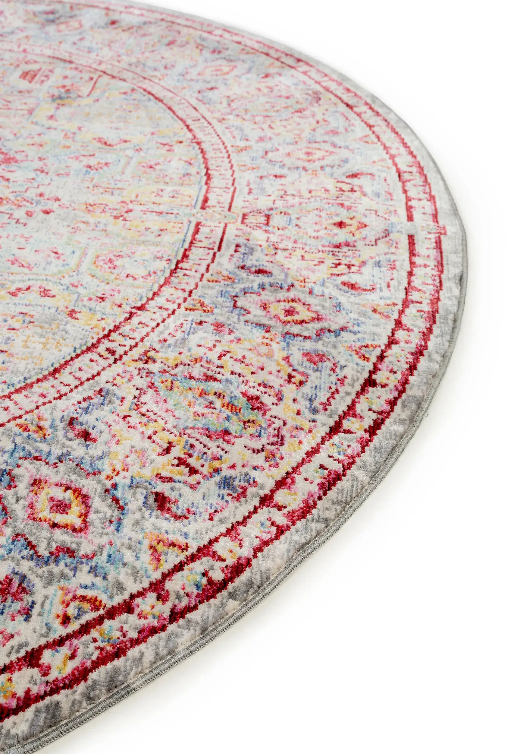 Teppich aus 100% Polyester in Multicolor mit 100% Polyester hohem Flor von benuta Nest