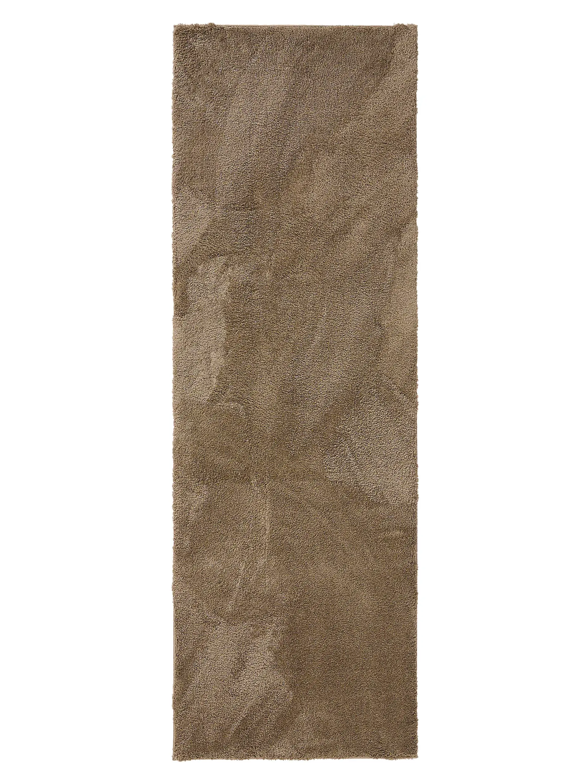 Teppich aus 100% Polyester (Microfiber) in Beige mit 100% Polyester (Microfiber) hohem Flor von benuta Nest
