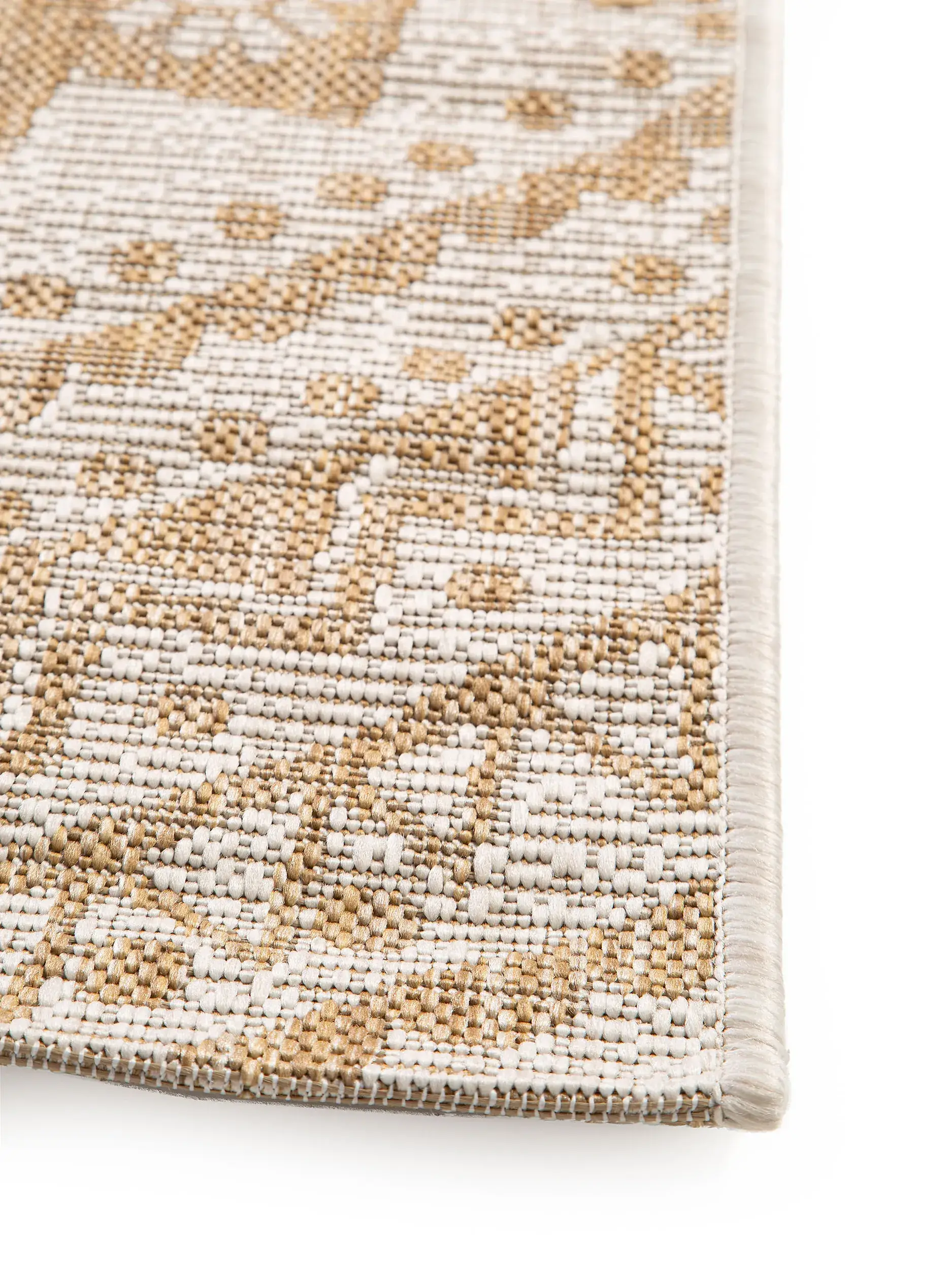 Rug made of 100% Polypropylen in Beige with a 100% Polypropylen high pile by benuta Nest