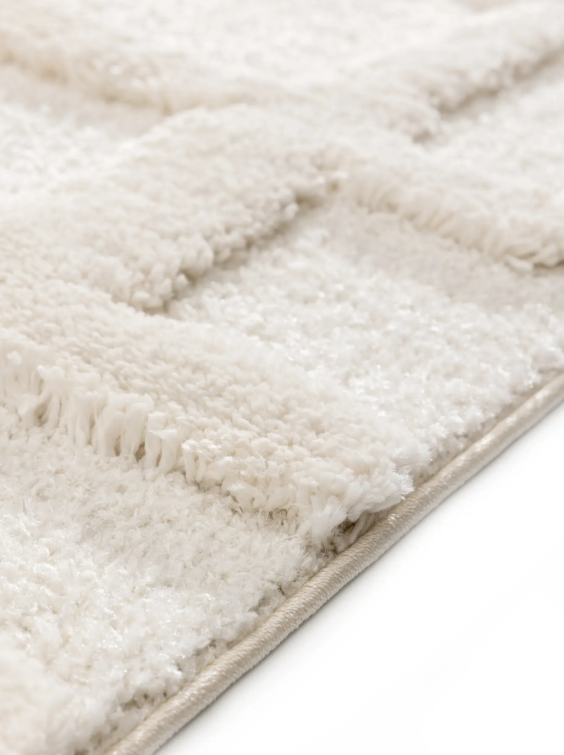 Teppich aus 80% Polypropylen, 20% Polyester in Beige mit 80% Polypropylen, 20% Polyester hohem Flor von benuta Pop