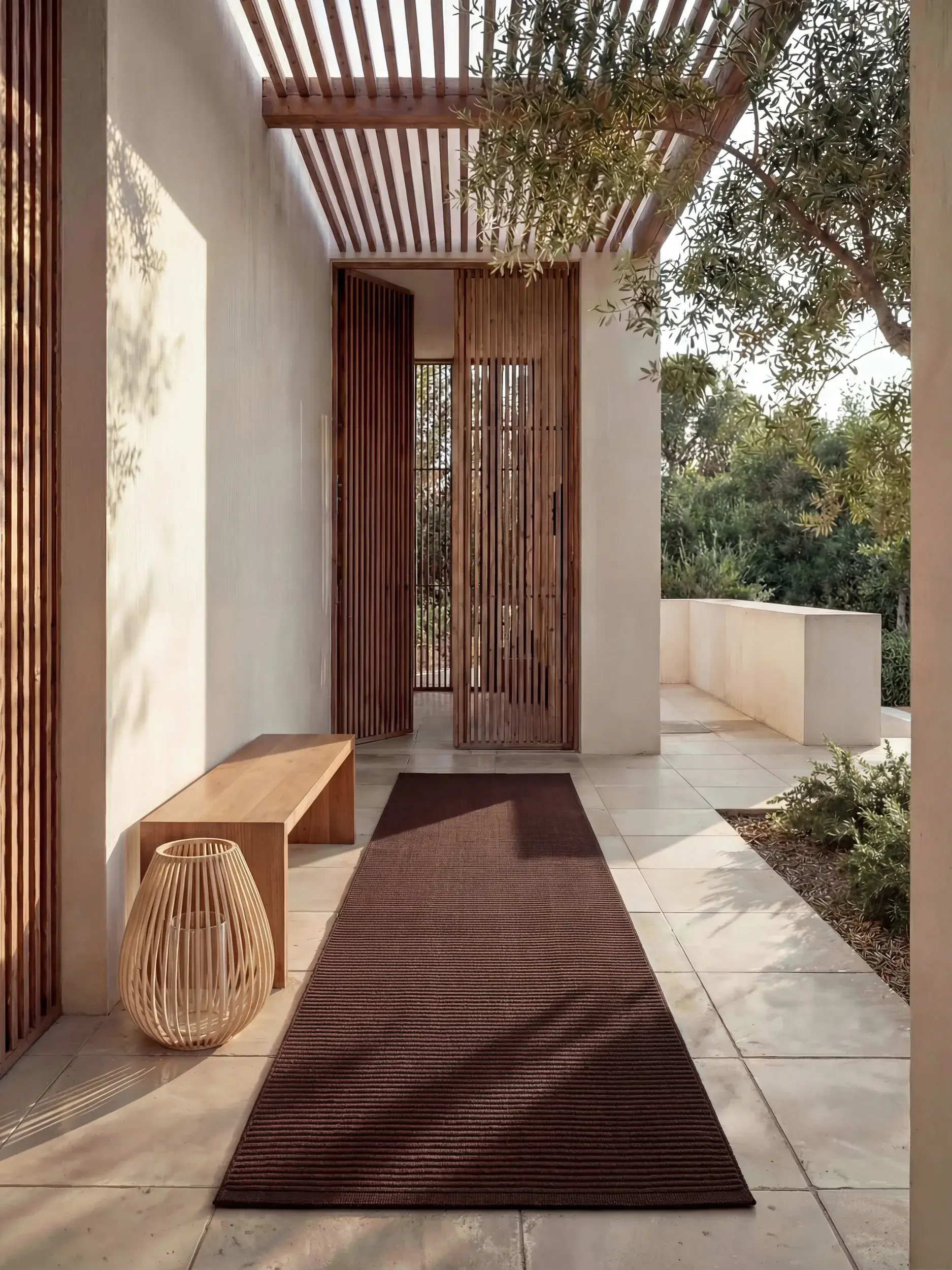 Teppich Arvea aus 100% Polyester (recyceltes PET) in  von benuta Pure