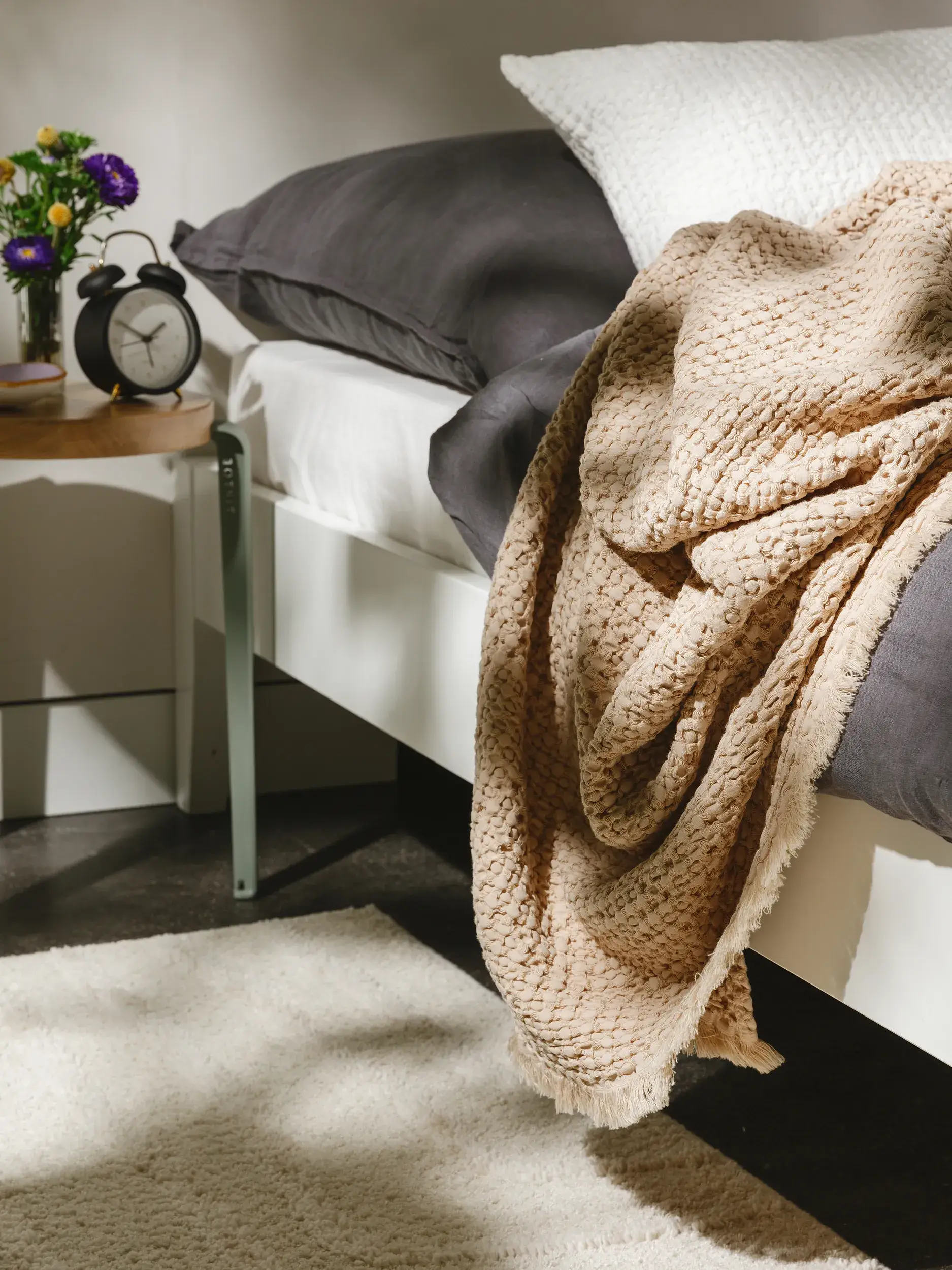Baumwolldecke Cloe Beige im Design  aus  von benuta