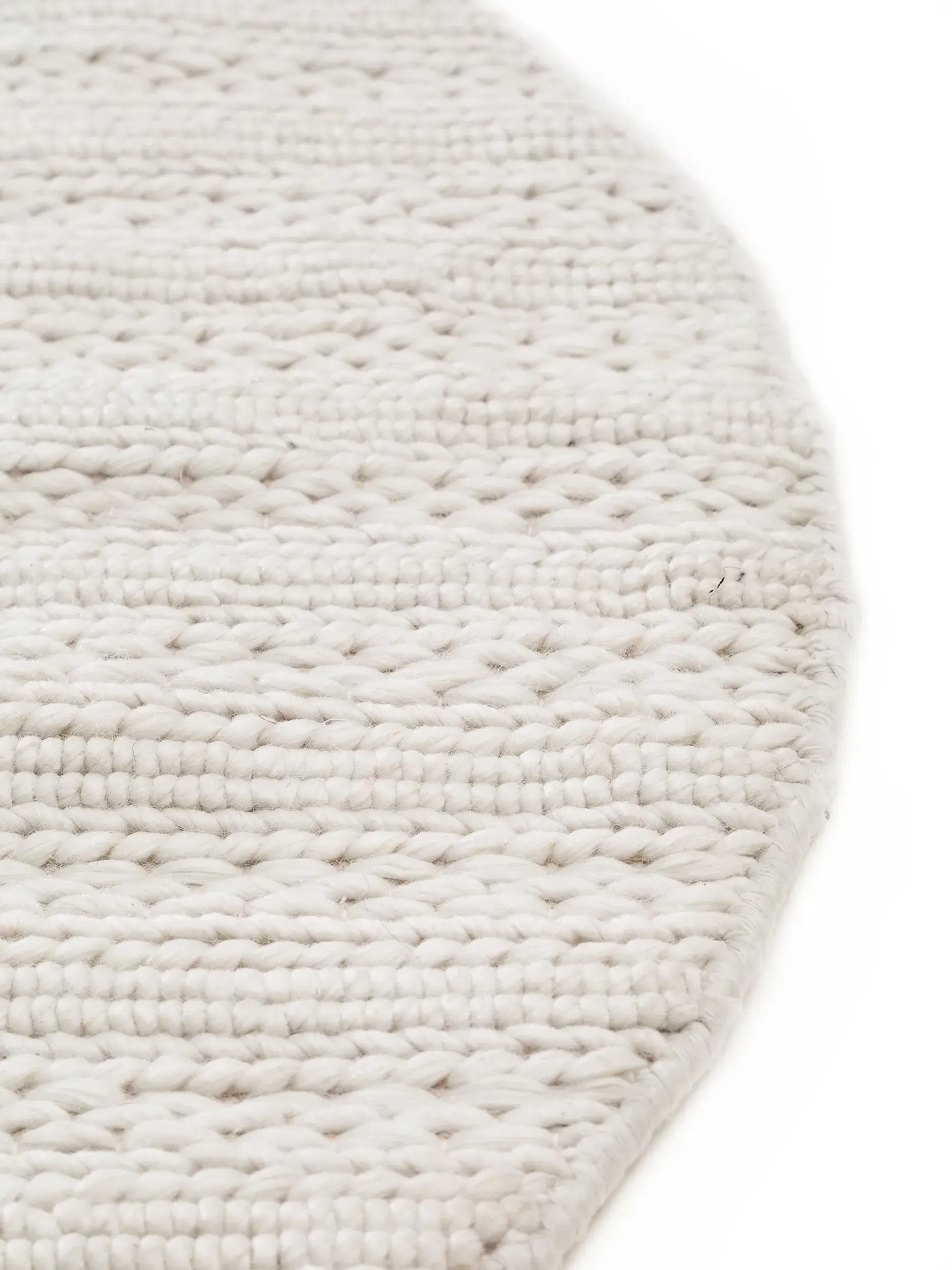Matta av 70% Ull, 30% Polyester i Beige med 70% Ull, 30% Polyester hög lugg från benuta pure