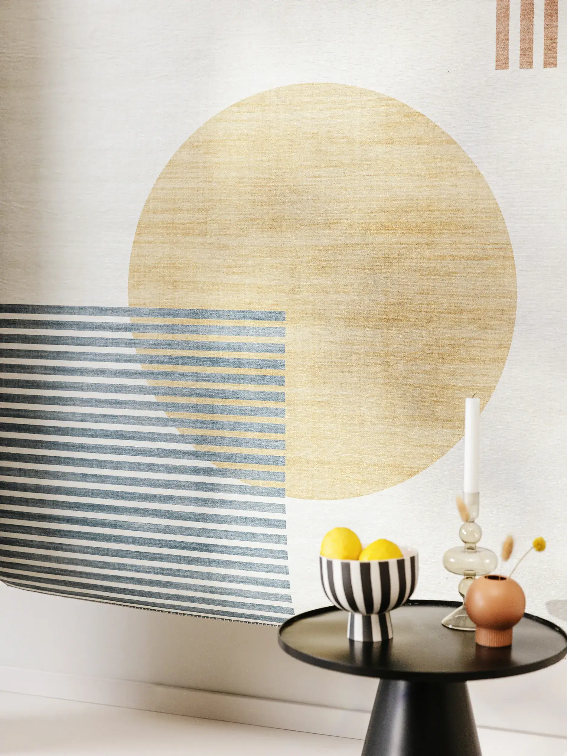 Rug made of 100% Polyester in Multicolour with a 100% Polyester high pile by benuta Pop