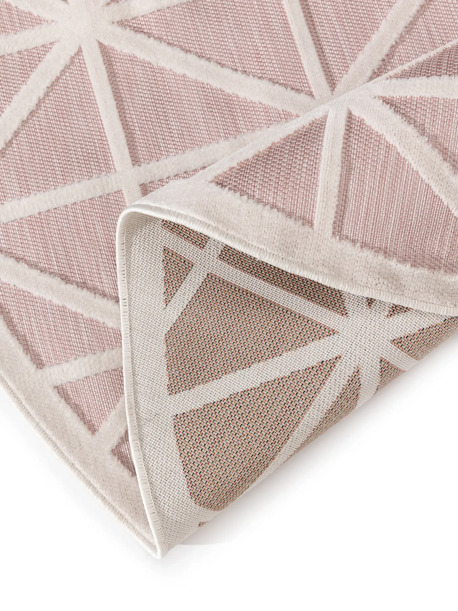 Rug made of 100% Polypropylen in Pink with a 100% Polypropylen high pile by benuta Pop