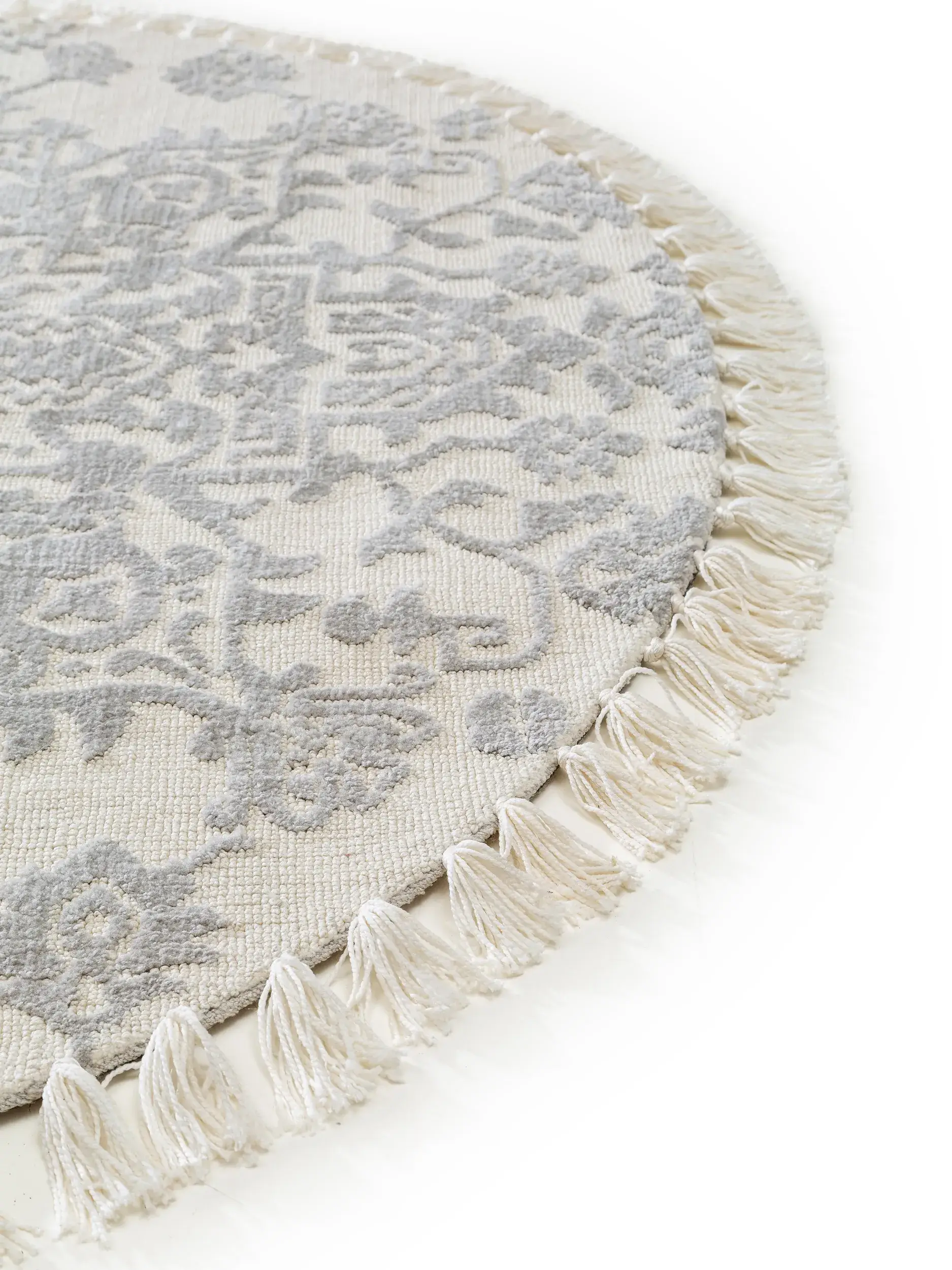Teppe av 100% Polyester (Microfiber) i Grau med 100% Polyester (Microfiber) høy lugg fra benuta Nest
