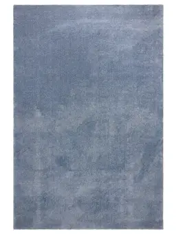 Vaskbart langhåret tæppe Melvin Lyseblå