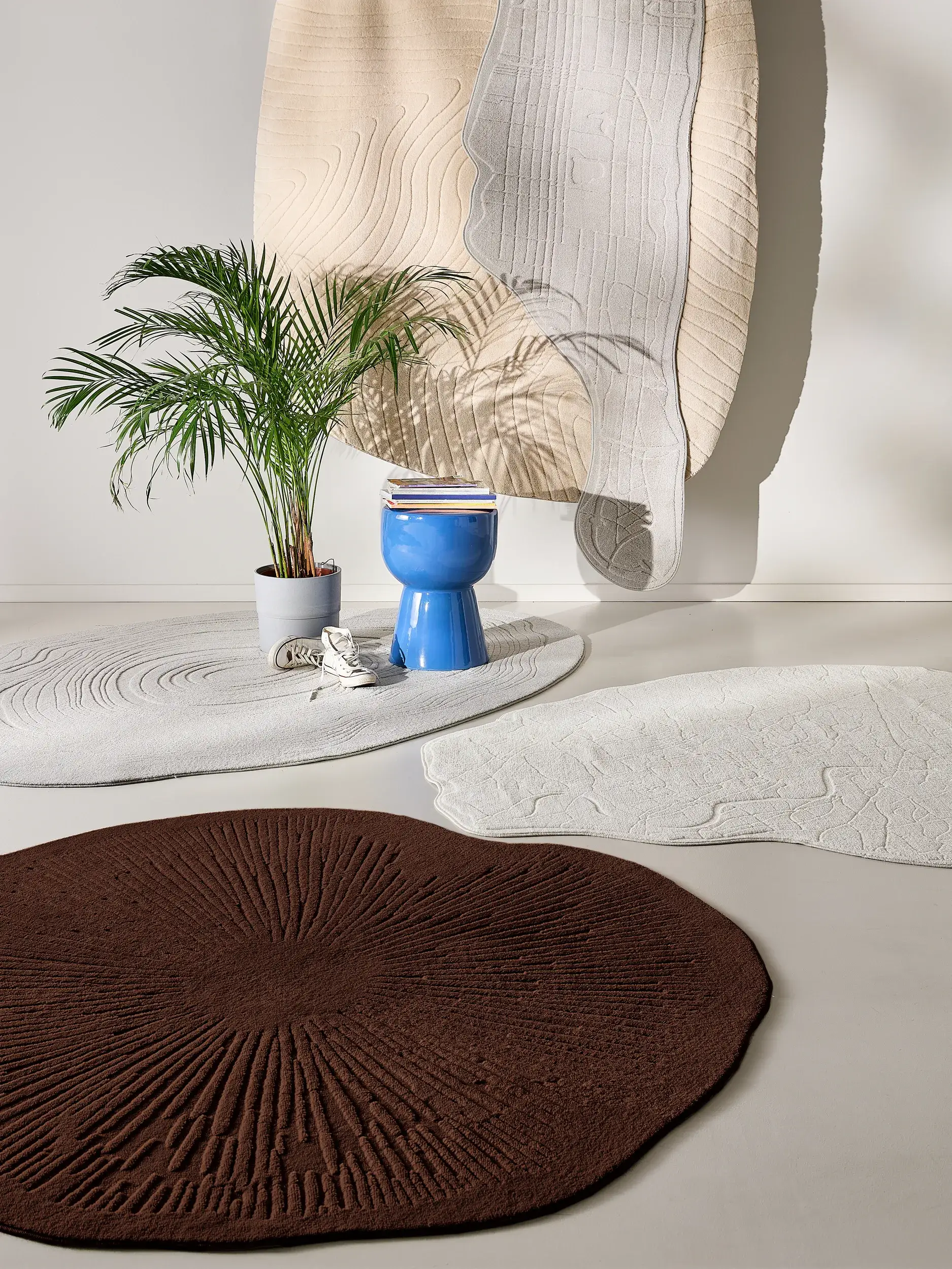 Teppich Pam aus 100% Polyester in Braun von benuta Pop