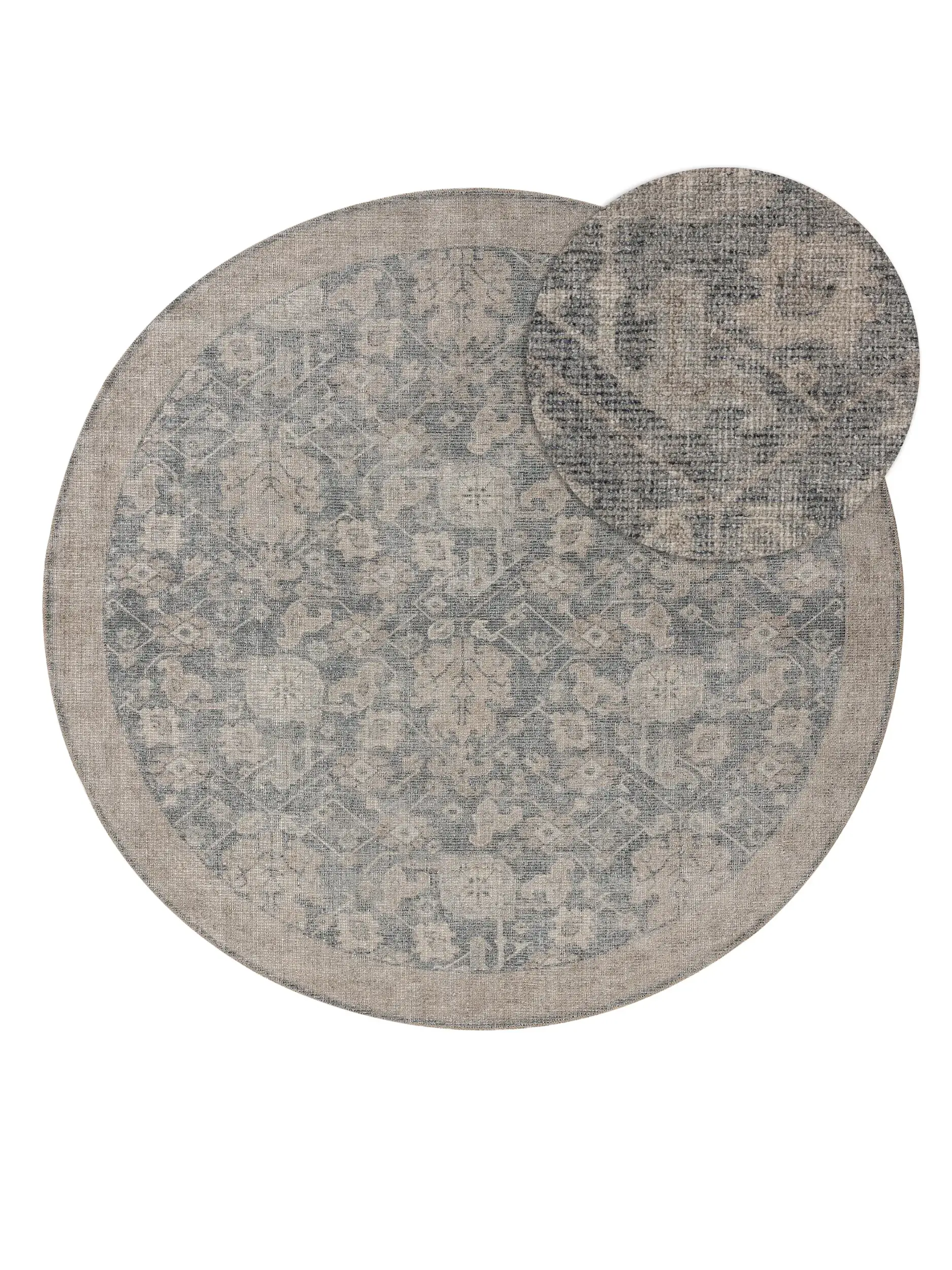Rug made of 50% Polyester, 50% Polycotton in Grey with a 50% Polyester, 50% Polycotton high pile by benuta Nest