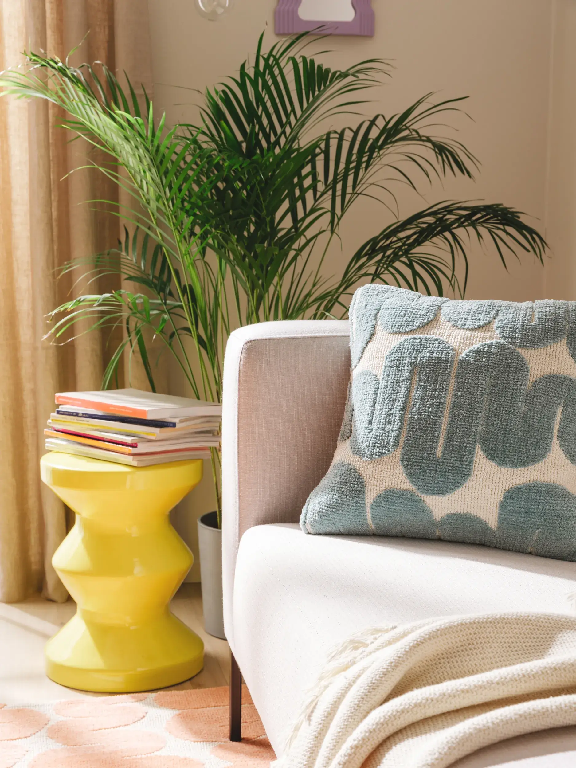 Housse de coussin Ally Menthe en motif Abstrait en 100% Polyester (Microfibres) de benuta POP
