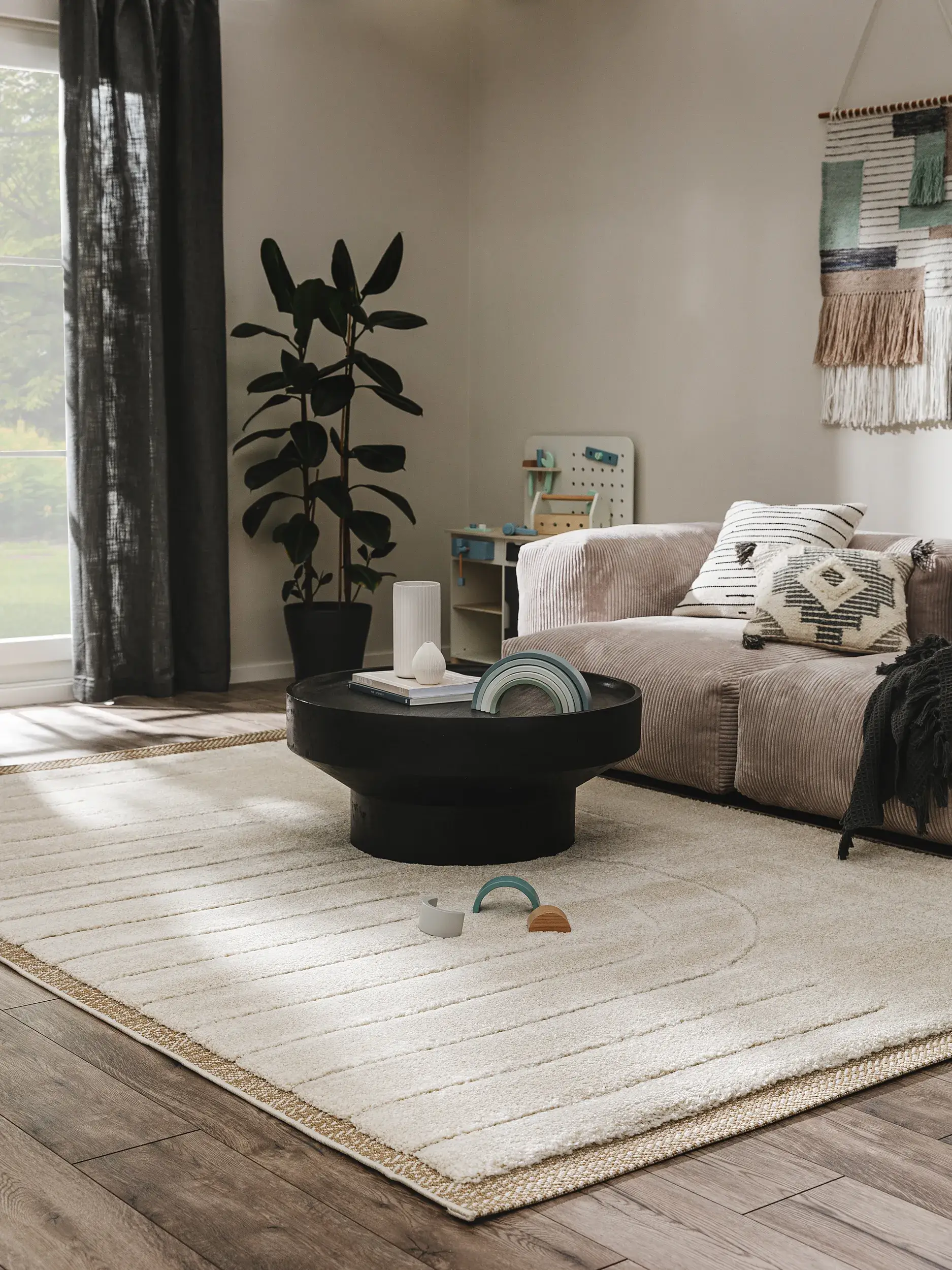 Teppich Aimee aus 100% Polypropylen in Beige von benuta Nest