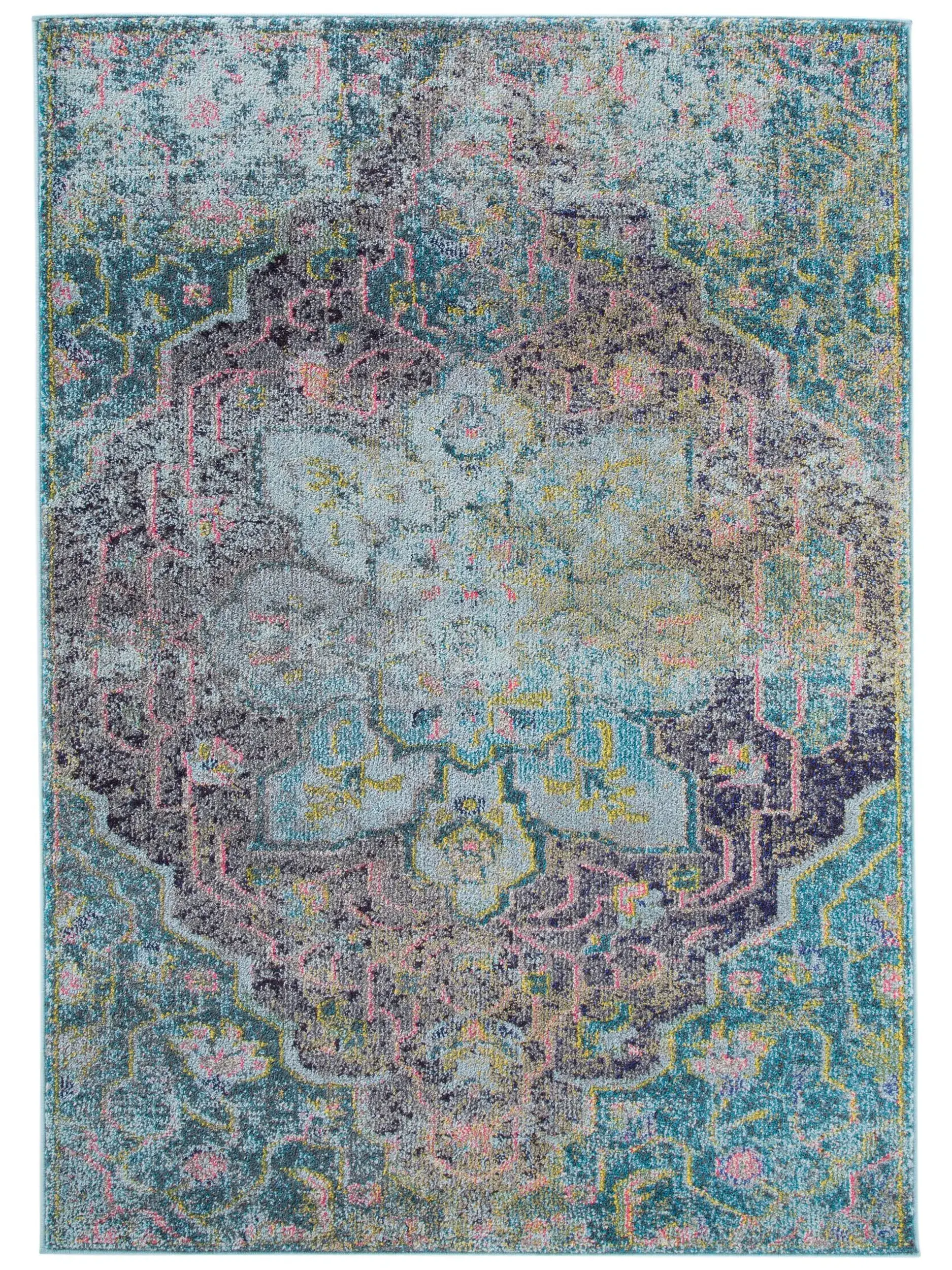 Alfombra de 100% Polipropileno en Turquesa con un pelo de {{Placeholder_Pile Height}} de altura de benuta nest