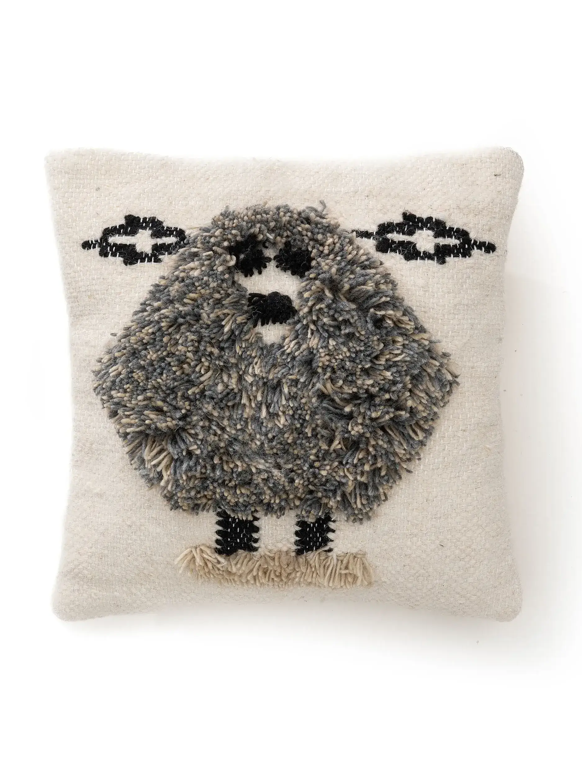 Örngott Shawn Grå med Barnmotiv-design i 80% Wool, 20% Polyester från Lytte