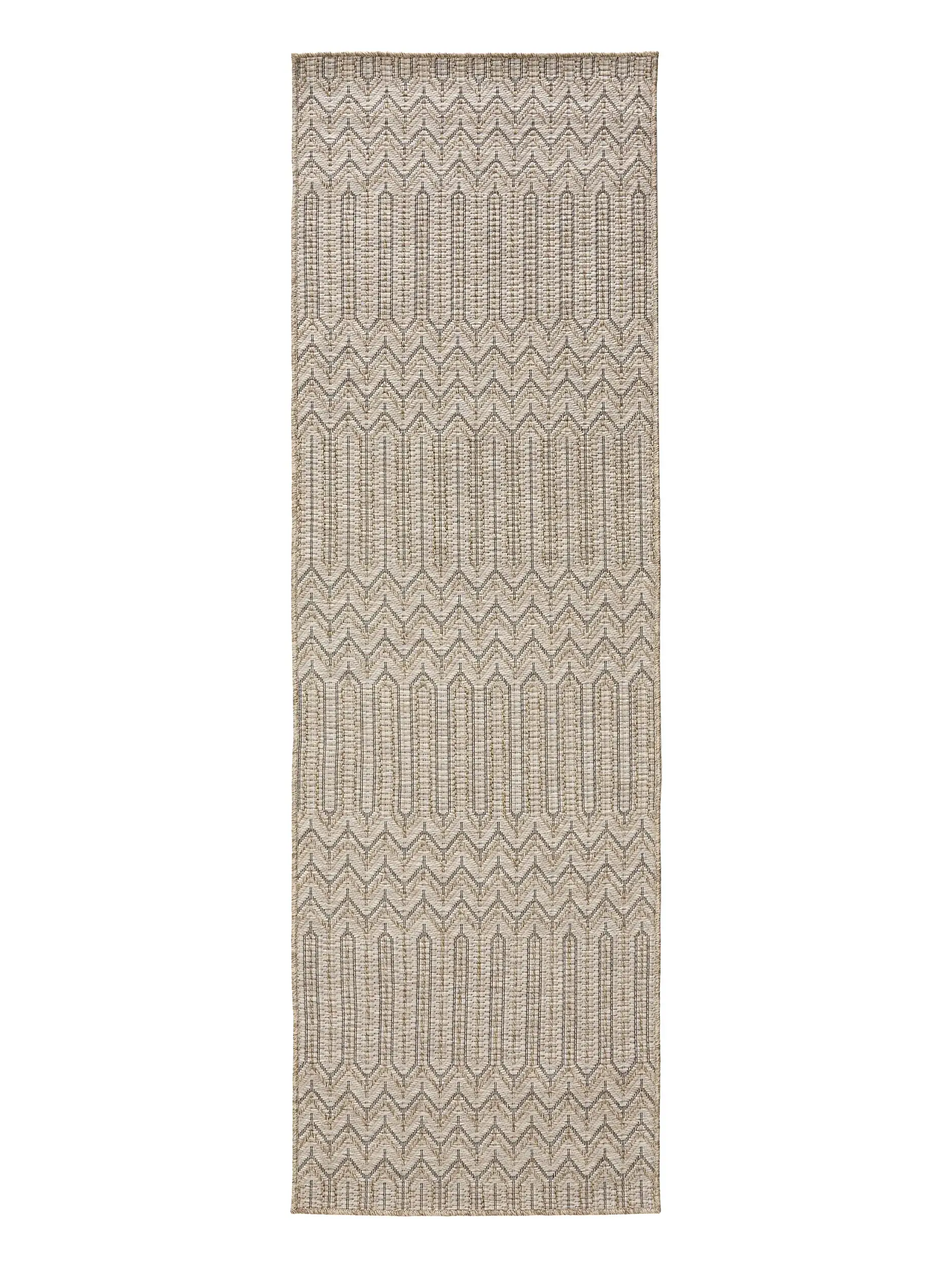 Rug made of 100% Polypropylen in Beige with a 100% Polypropylen high pile by benuta Nest