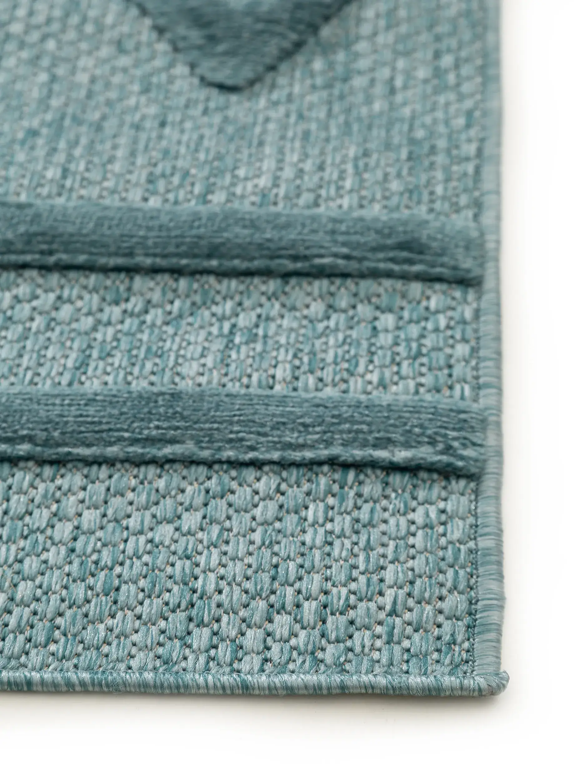 Teppich Bonte aus 100% Polypropylen in Türkis von benuta Nest