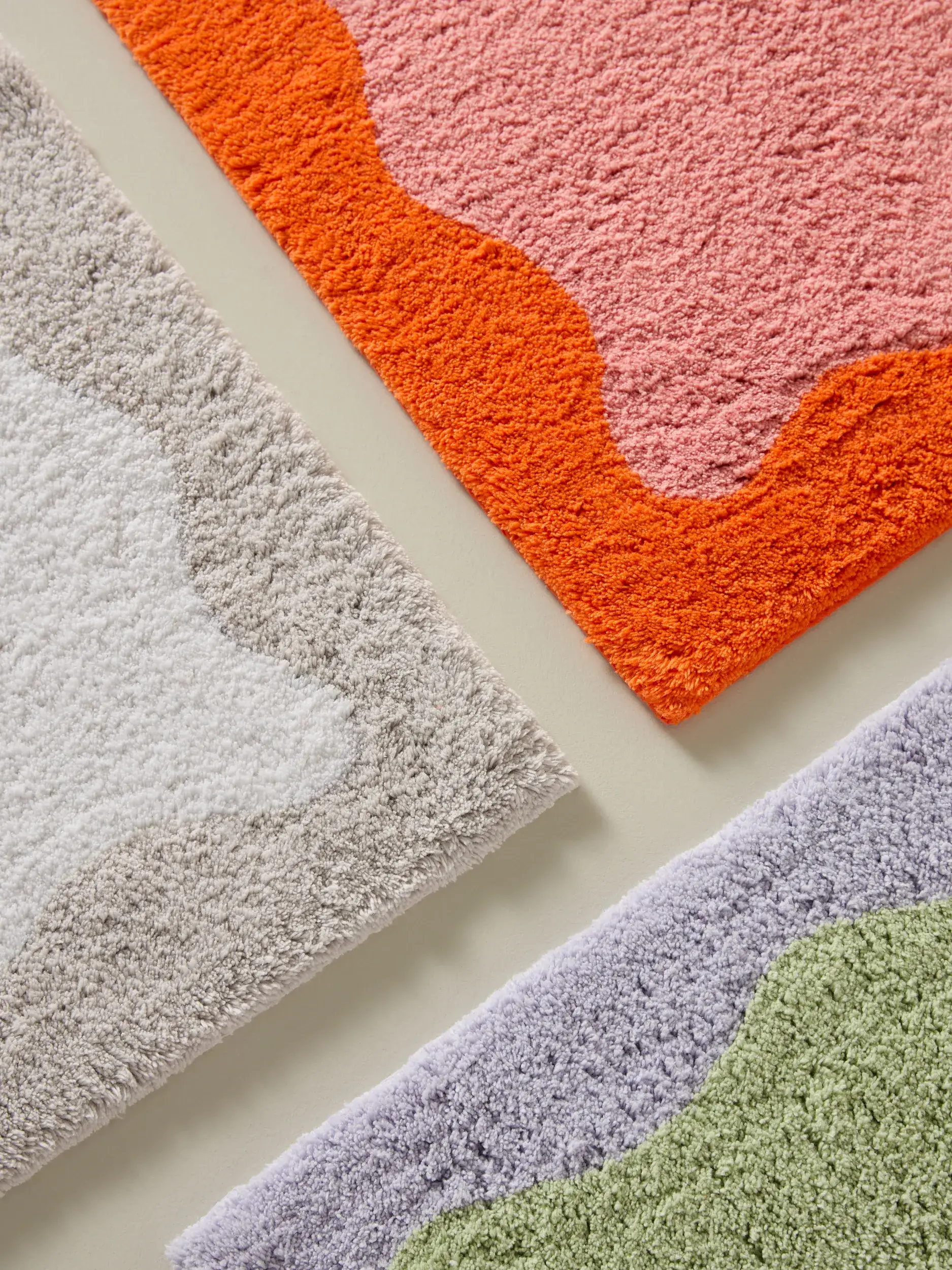 Badematte Cara Grün/Lila von benuta Pop