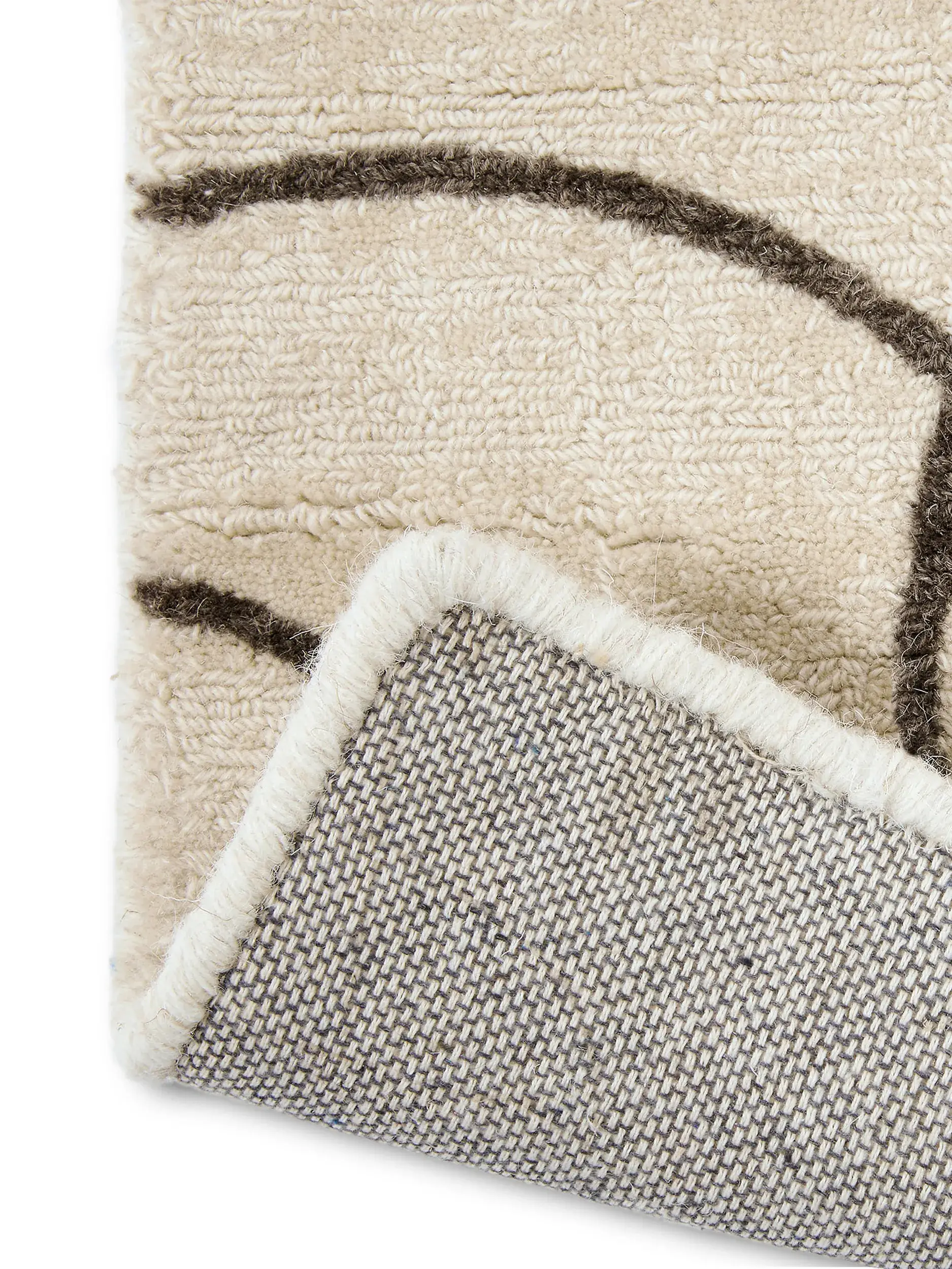 Rug made of 100% Wolle in Weiß with a 100% Wolle high pile by benuta