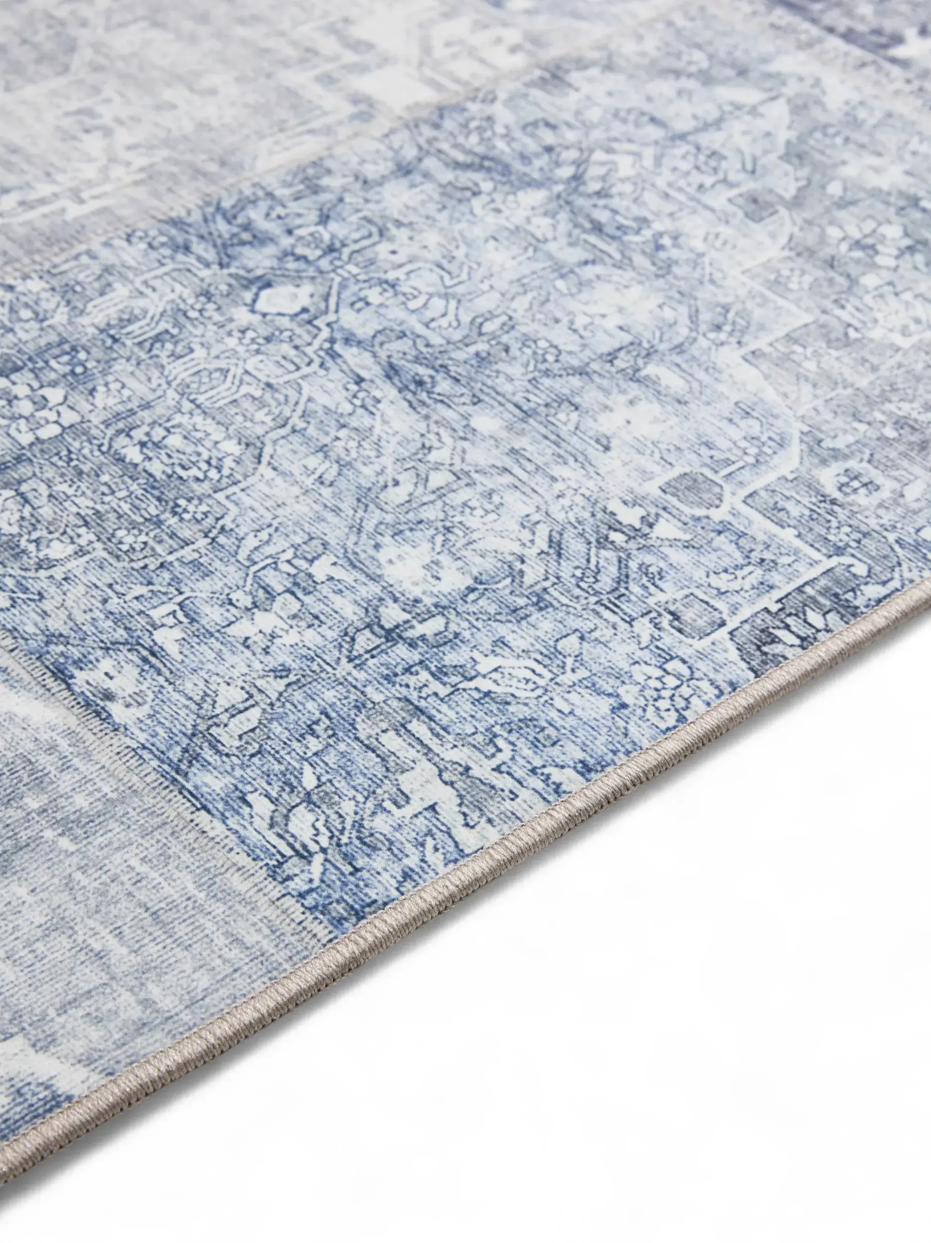 Tapete de 100% Polyester em Blau com pelo de 100% Polyester de altura da benuta Basic