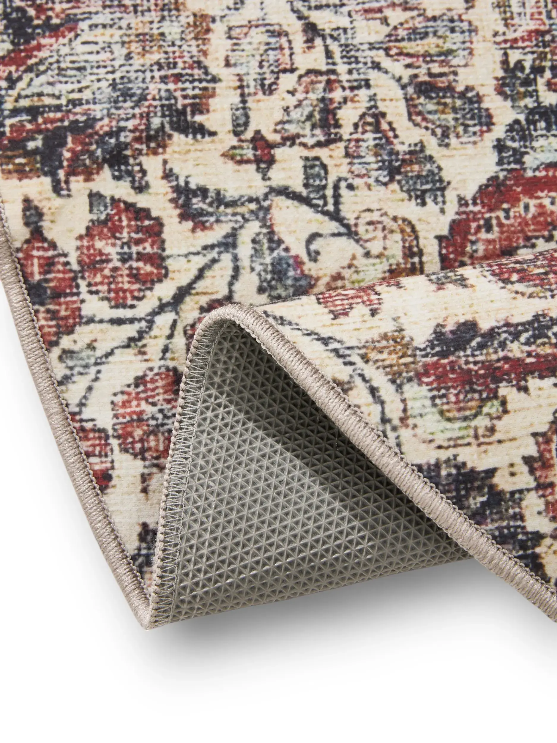 Rug made of 100% Polyester in Multicolour with a 100% Polyester high pile by benuta Basic