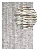 Wollteppich Grain Multicolor/Grau