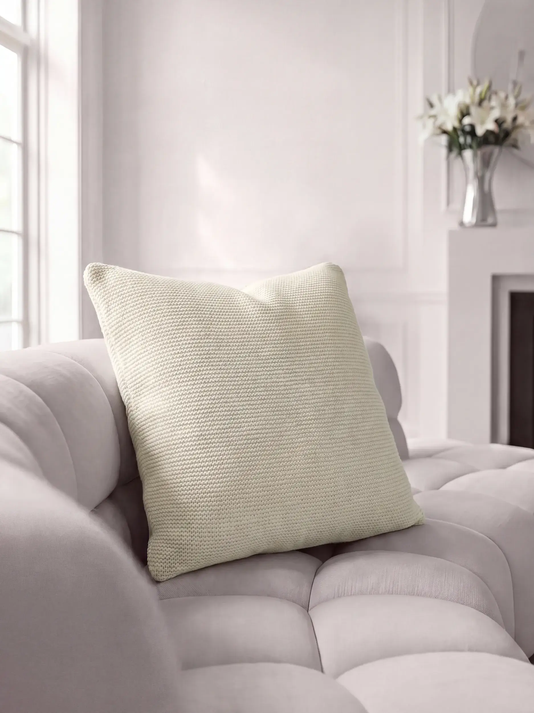 Kussen Helma Ivory van benuta Pure
