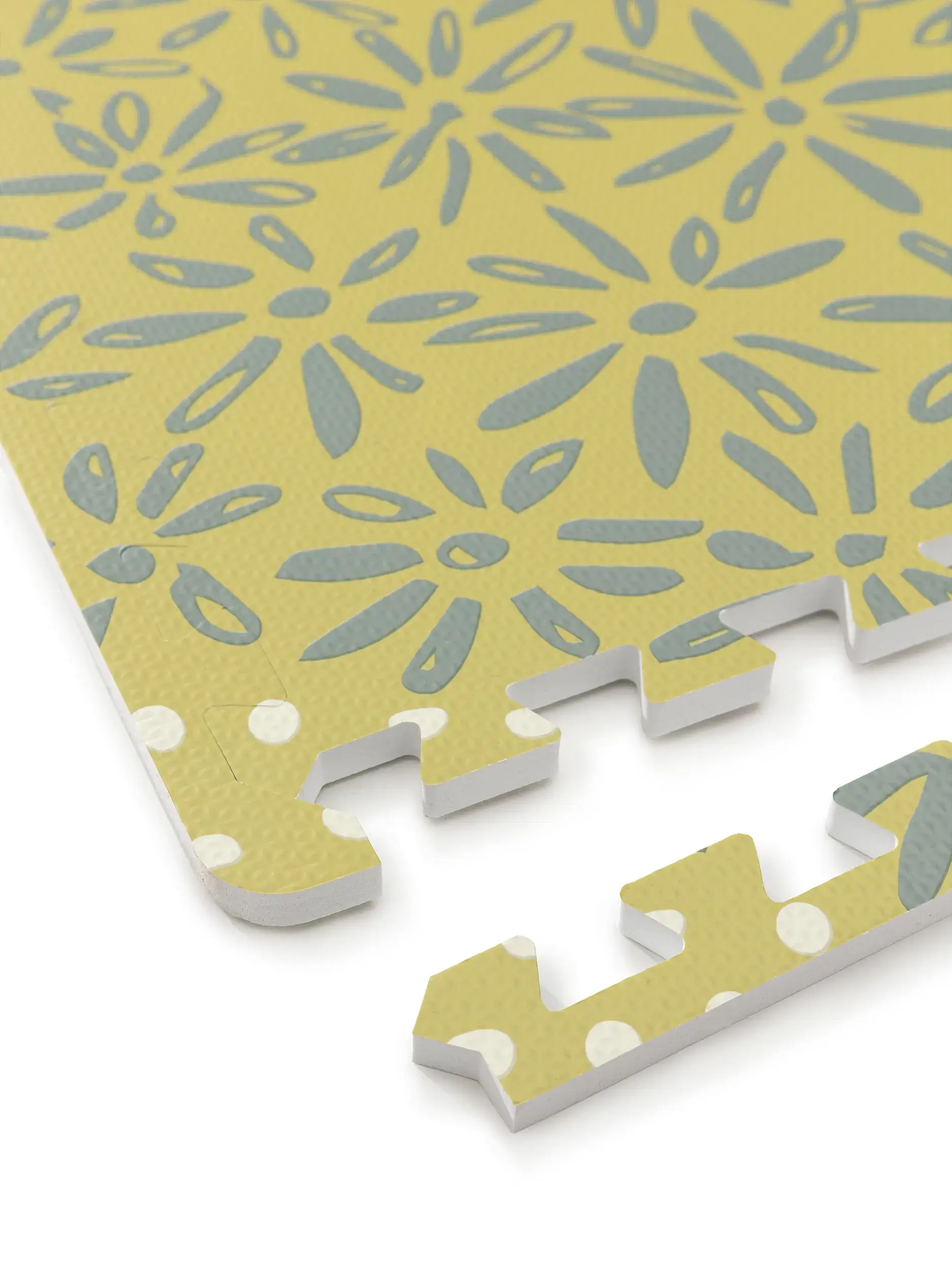 Tapis de jeu Daisy Vert en motif Floral en 100% Mousse EVA de Lytte