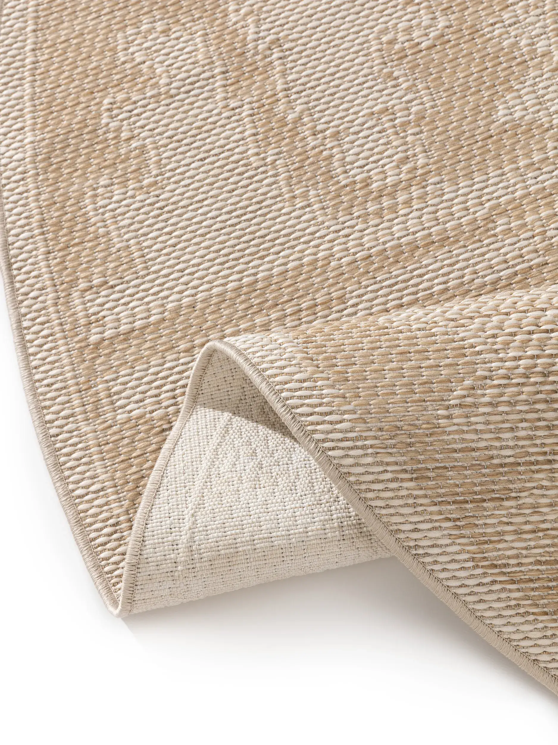 Teppich aus 100% Polypropylen in Weiß mit 100% Polypropylen hohem Flor von benuta Nest