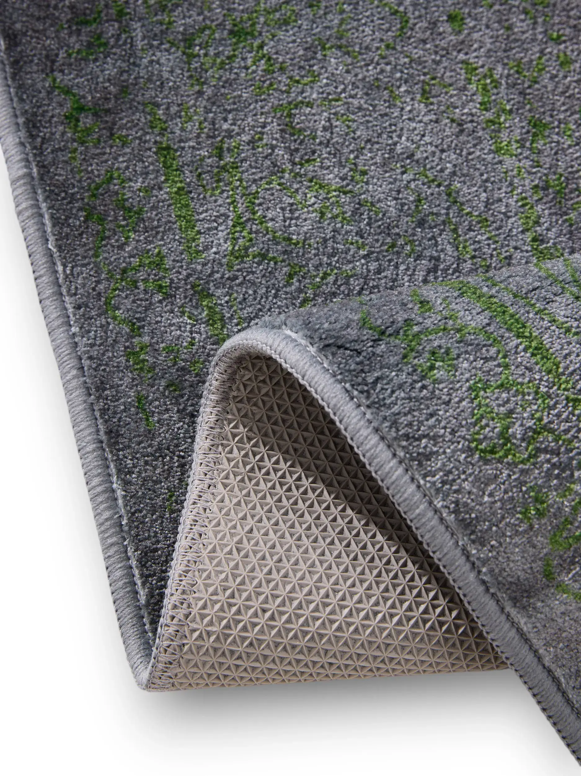 Teppe av 100% Polyester i Grau med 100% Polyester høy lugg fra benuta Nest