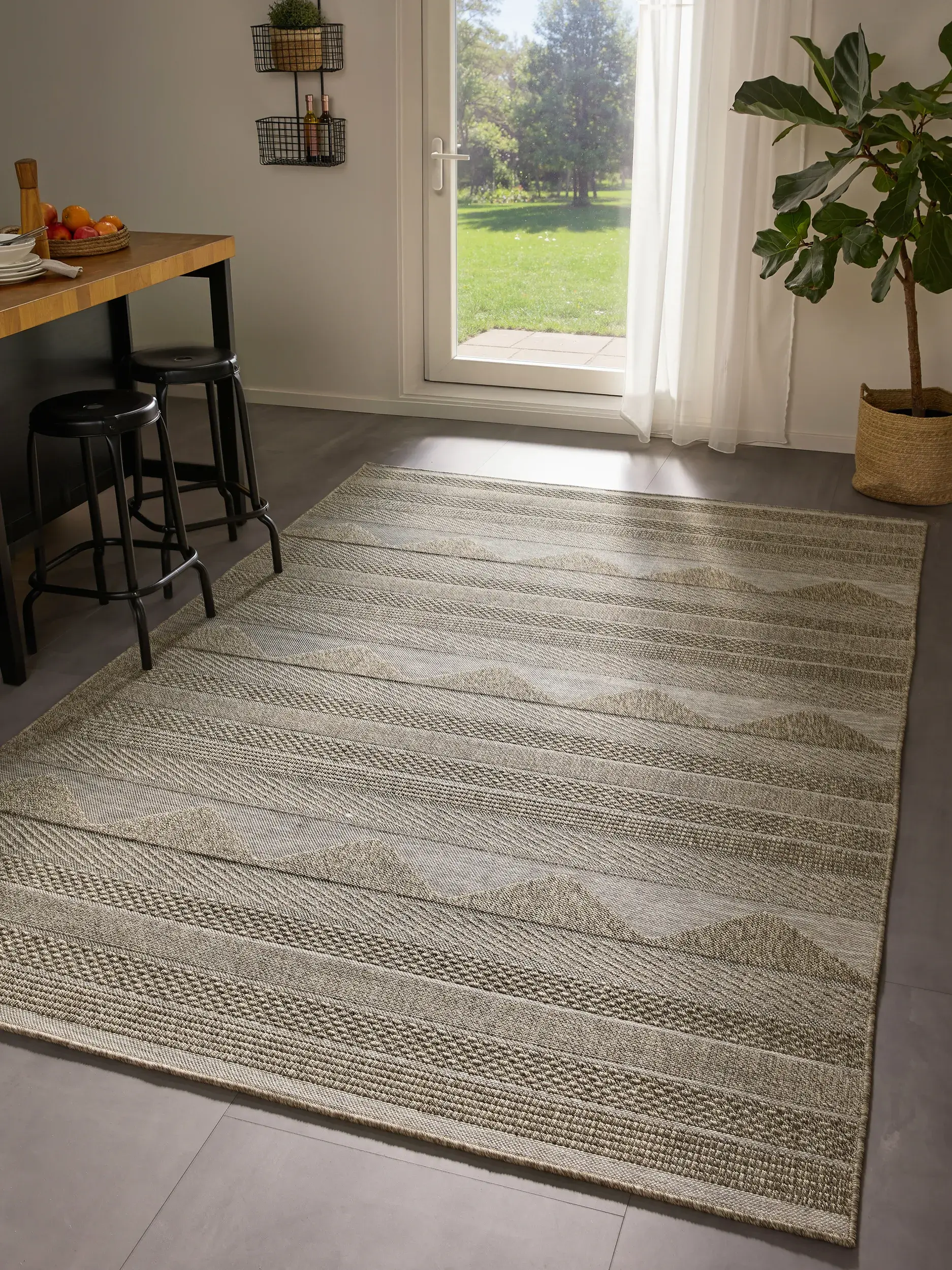 Vloerkleed Naoto van 100% Polypropyleen in  van benuta nest