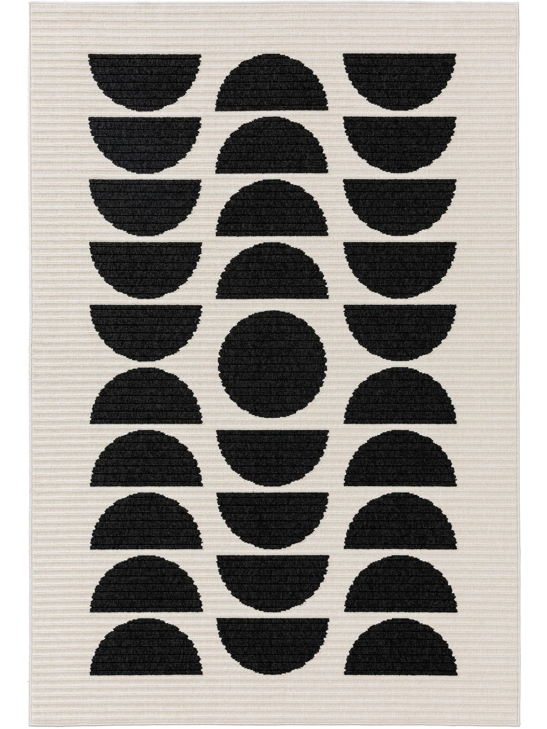 Alfombra de 100% Polipropileno en Blanco/Negro con un pelo de {{Placeholder_Pile Height}} de altura de benuta POP