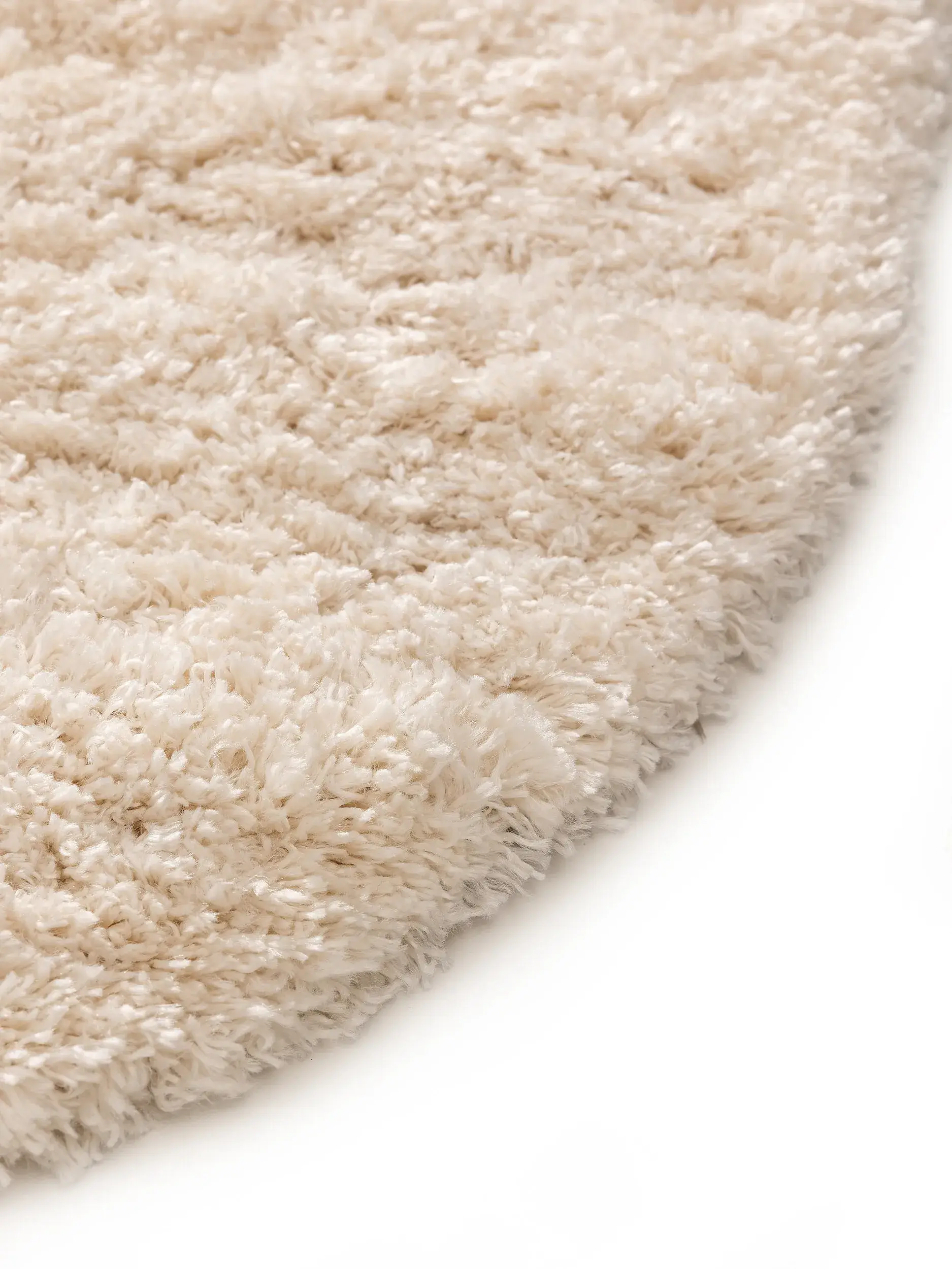 Teppich aus 100% Polypropylen in Beige mit 100% Polypropylen hohem Flor von benuta Pop