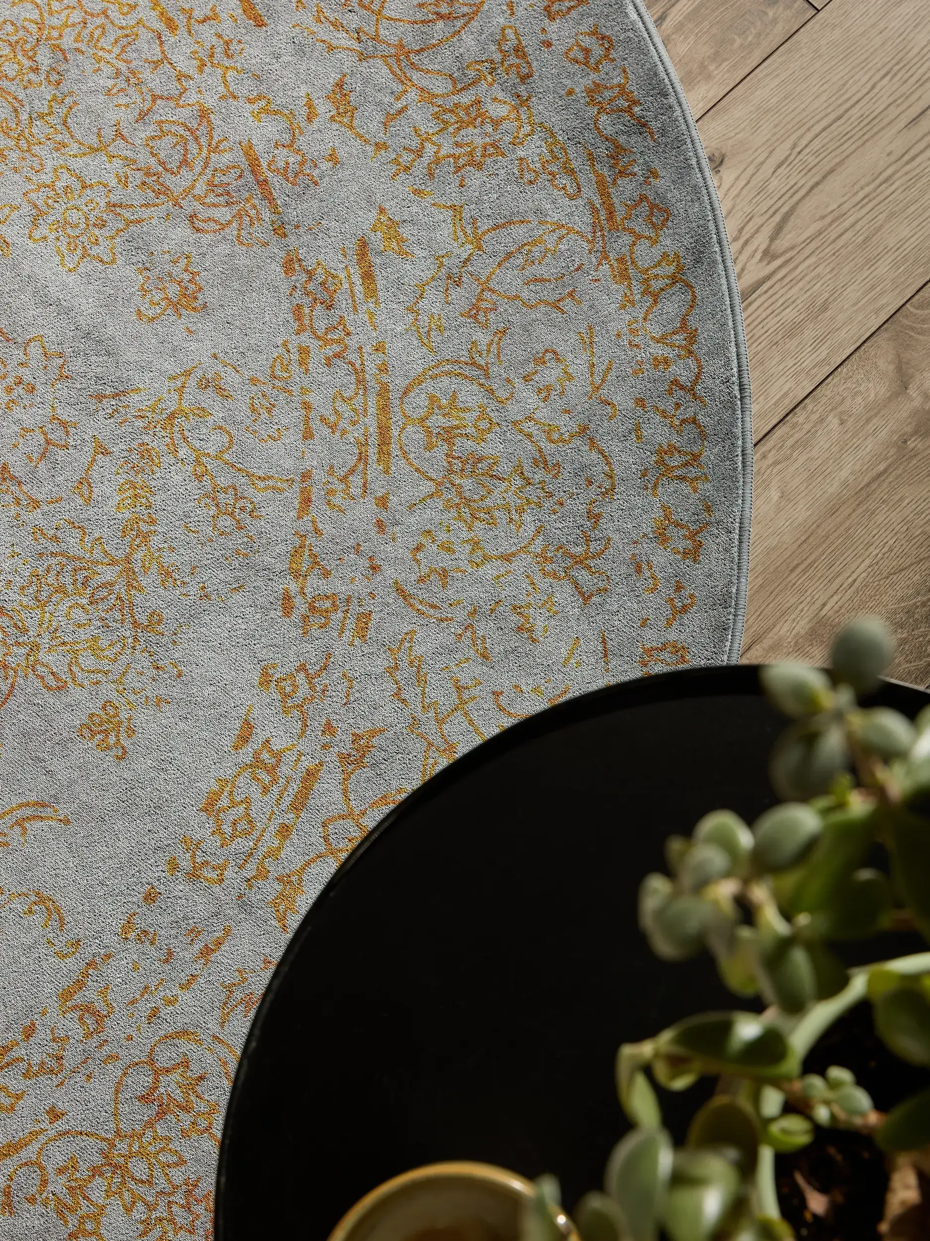 Rug made of 100% Polyester in Grey with a 100% Polyester high pile by benuta Nest