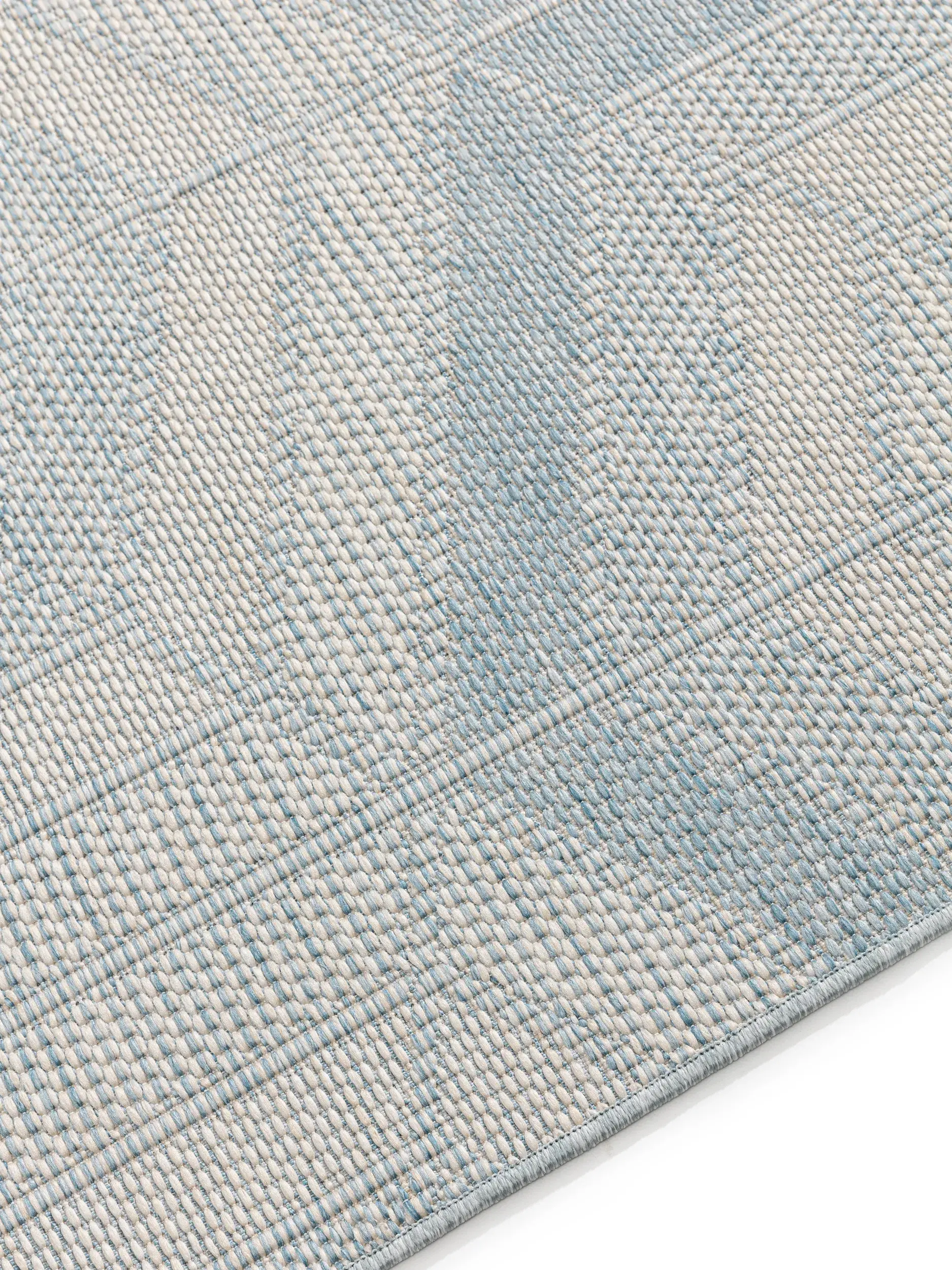 Rug made of 100% Polypropylen in Blue with a 100% Polypropylen high pile by benuta Nest