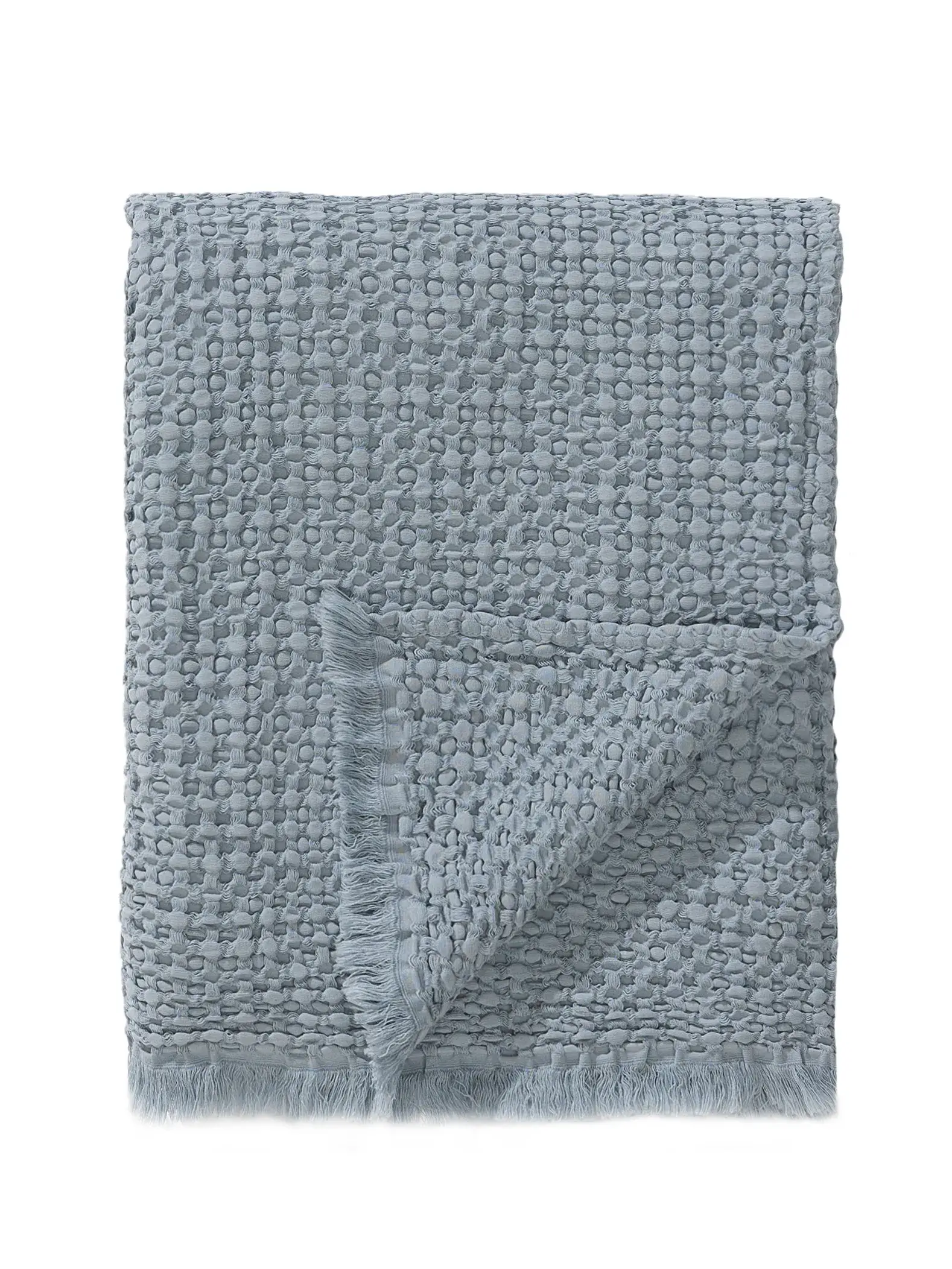 Baumwolldecke Cloe Blau/Grau von 