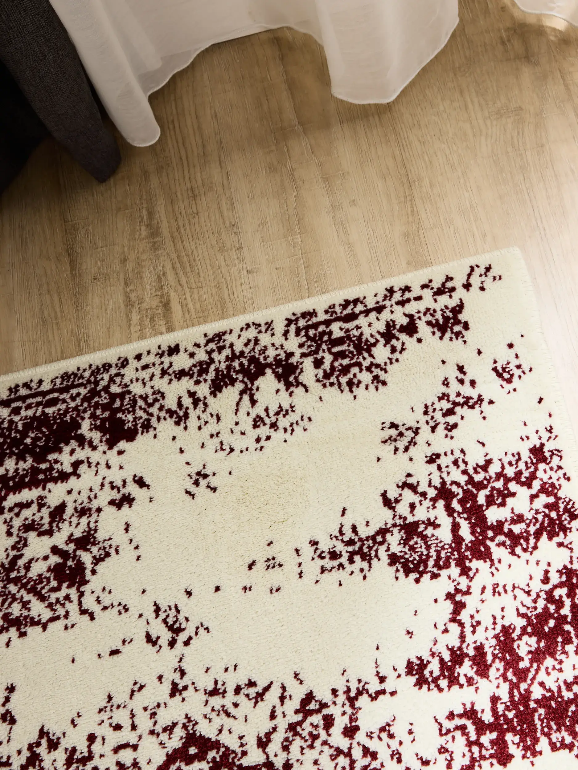 Rug made of 100% Polypropylen in Beige with a 100% Polypropylen high pile by benuta Basic