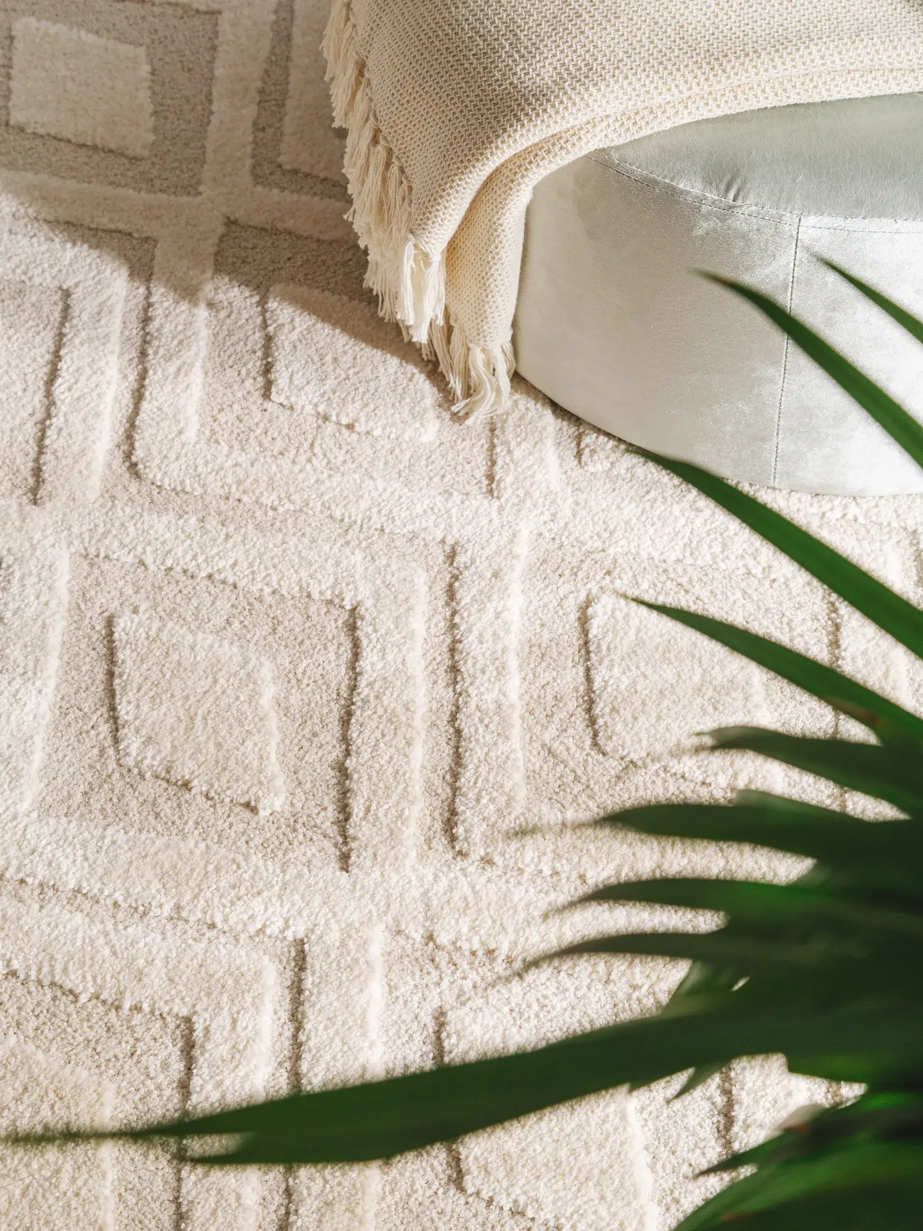 Alfombra de 60% Polipropileno, 40% Poliéster en Beige con un pelo de {{Placeholder_Pile Height}} de altura de benuta nest
