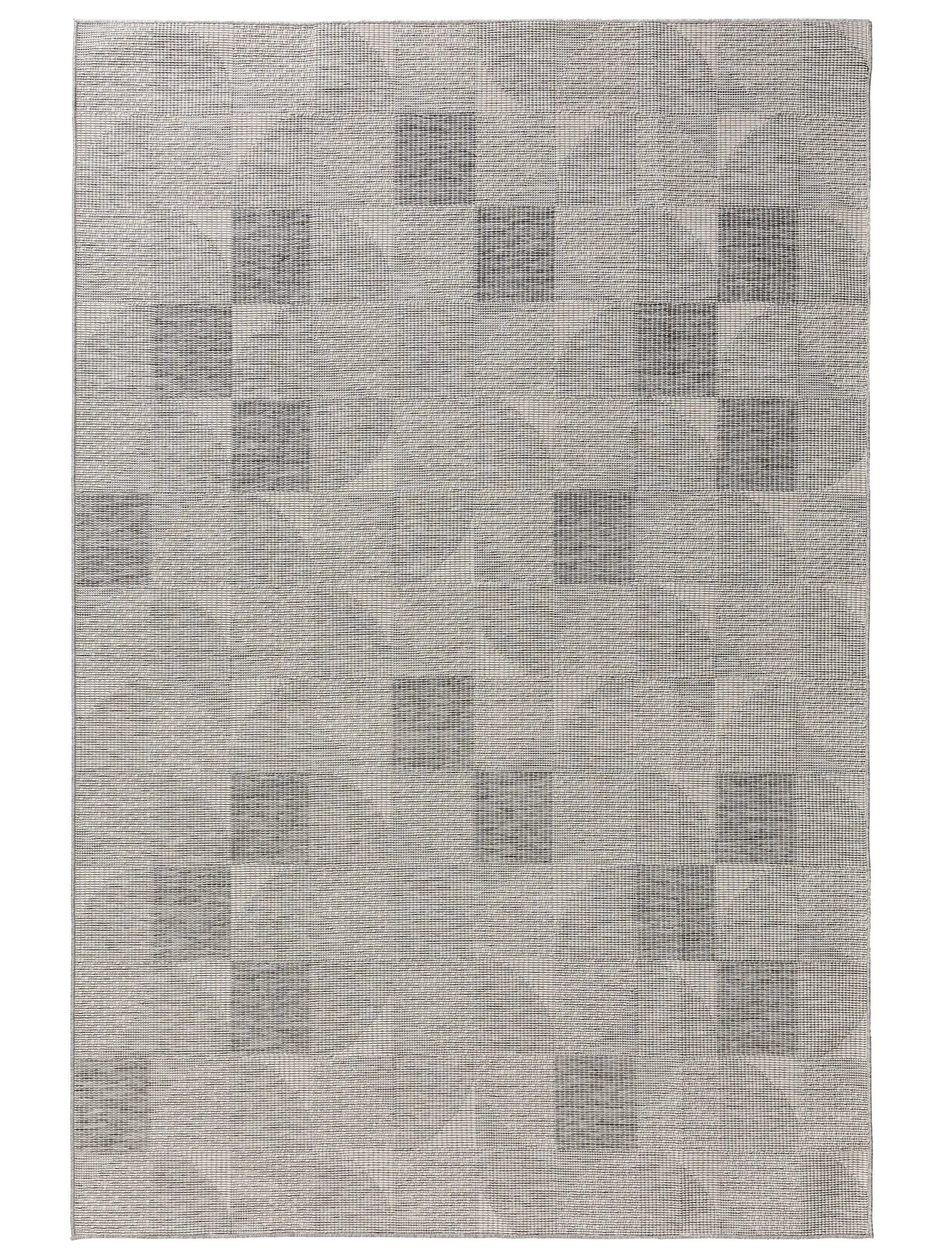 Rug made of 100% Polypropylen in Grey with a 100% Polypropylen high pile by benuta Nest