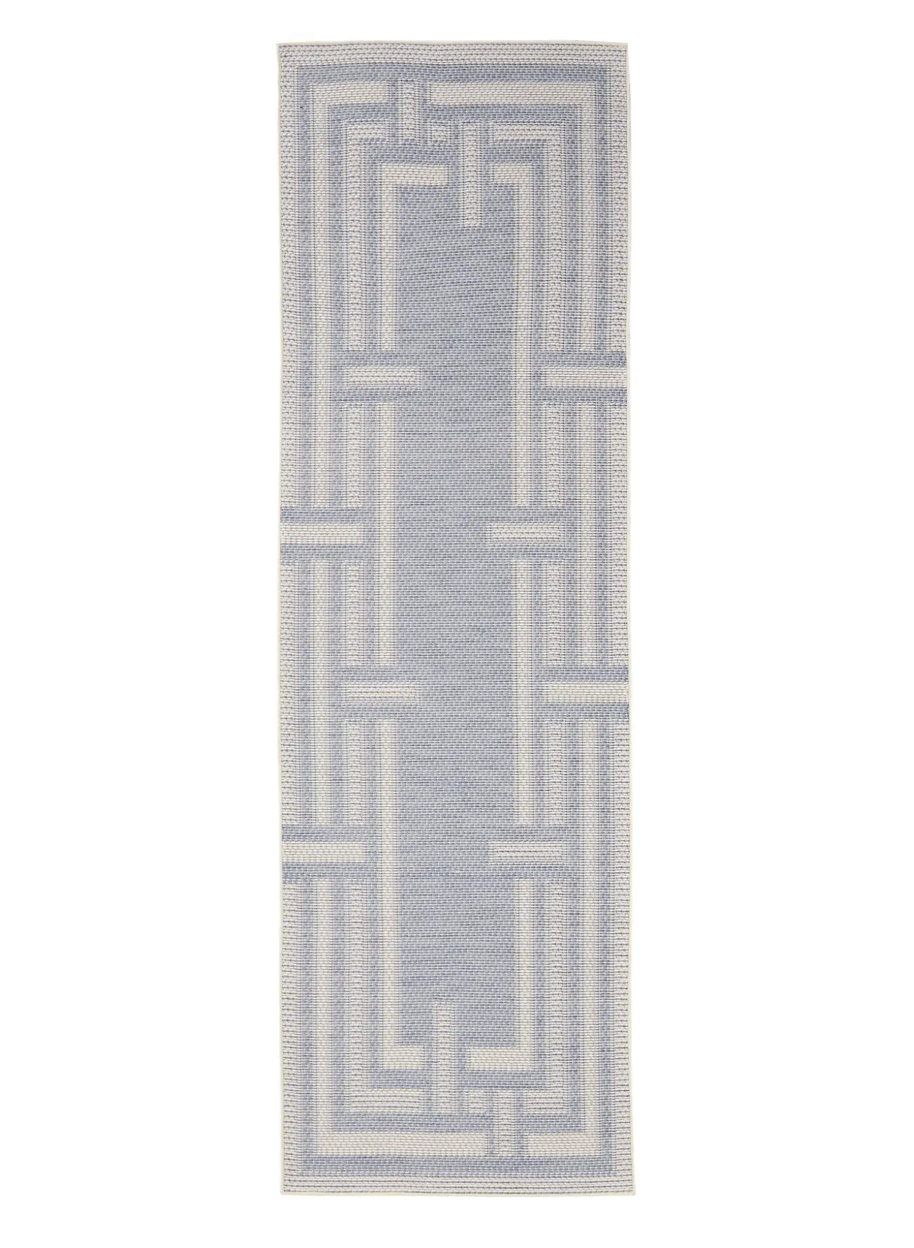 Rug made of 100% Polypropylen in Blue with a 100% Polypropylen high pile by benuta Nest