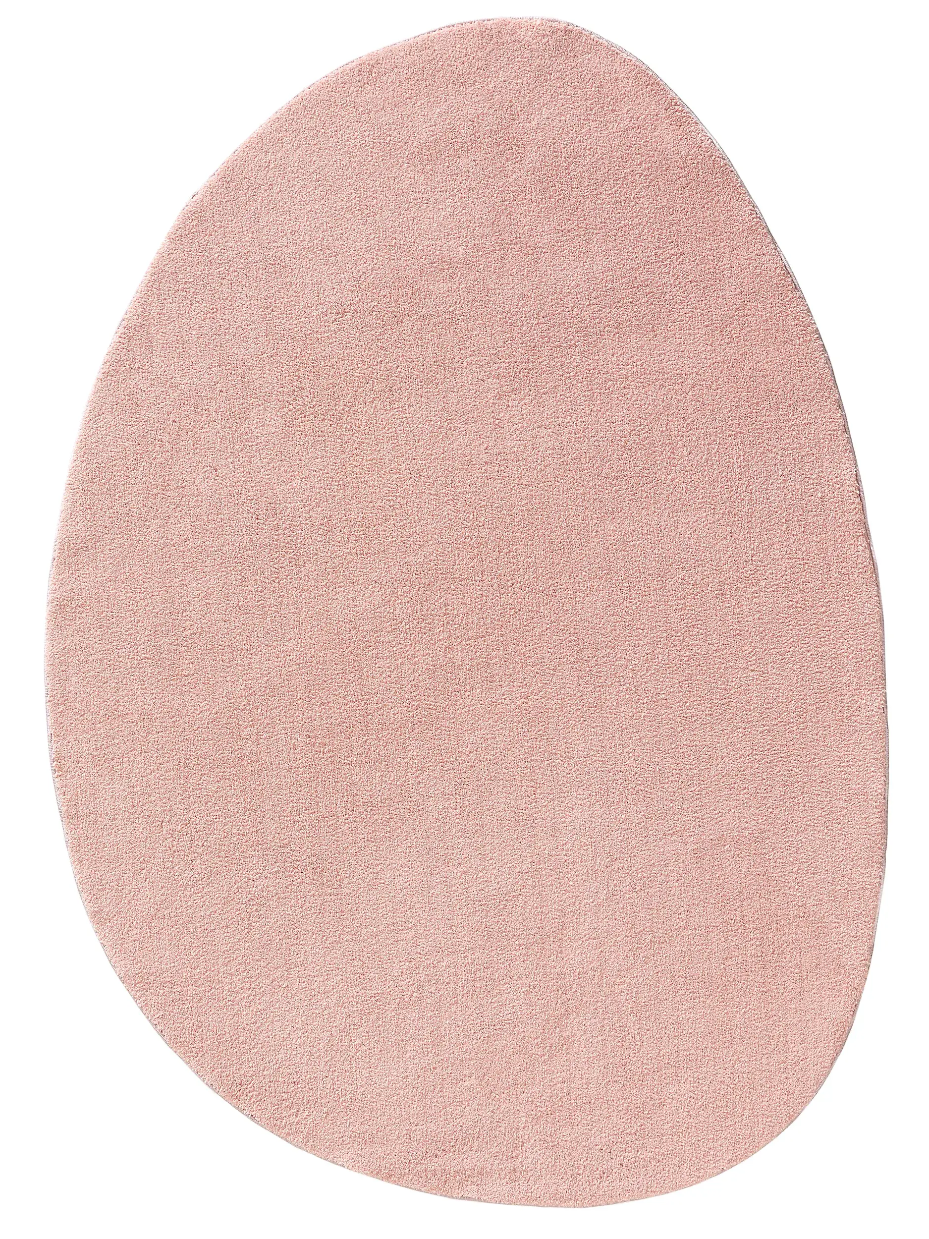 Tapijt van 100% Polyester in Roze met een 100% Polyester hoge pool van benuta POP