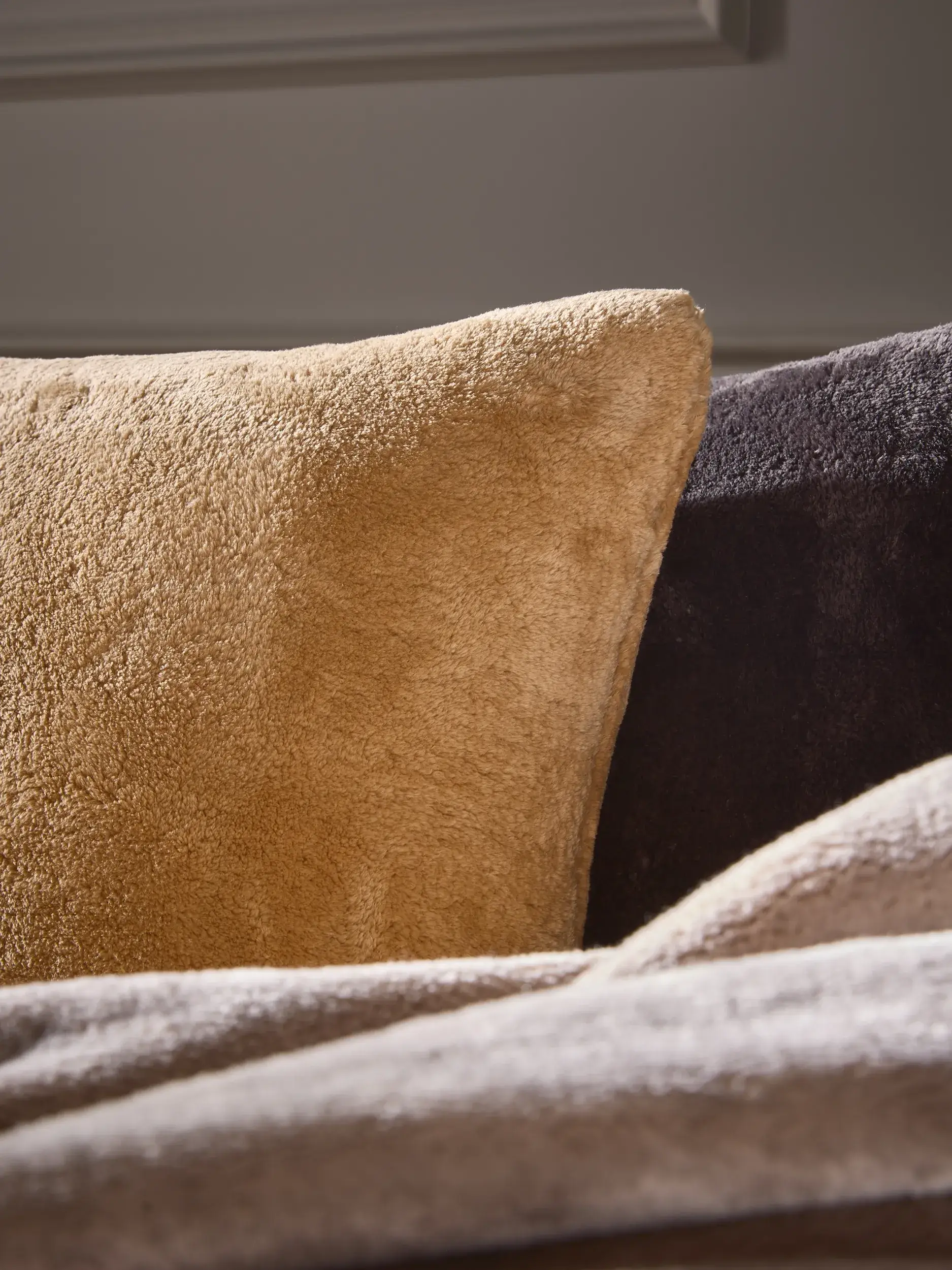 Coussin Lux Beige de benuta