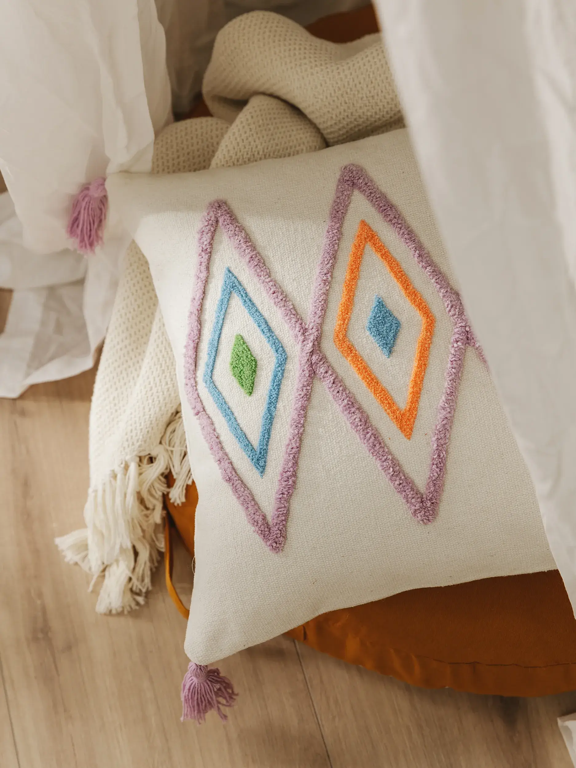 Kissenbezug Malika Multicolor im Design Orientalisch aus  von Lytte