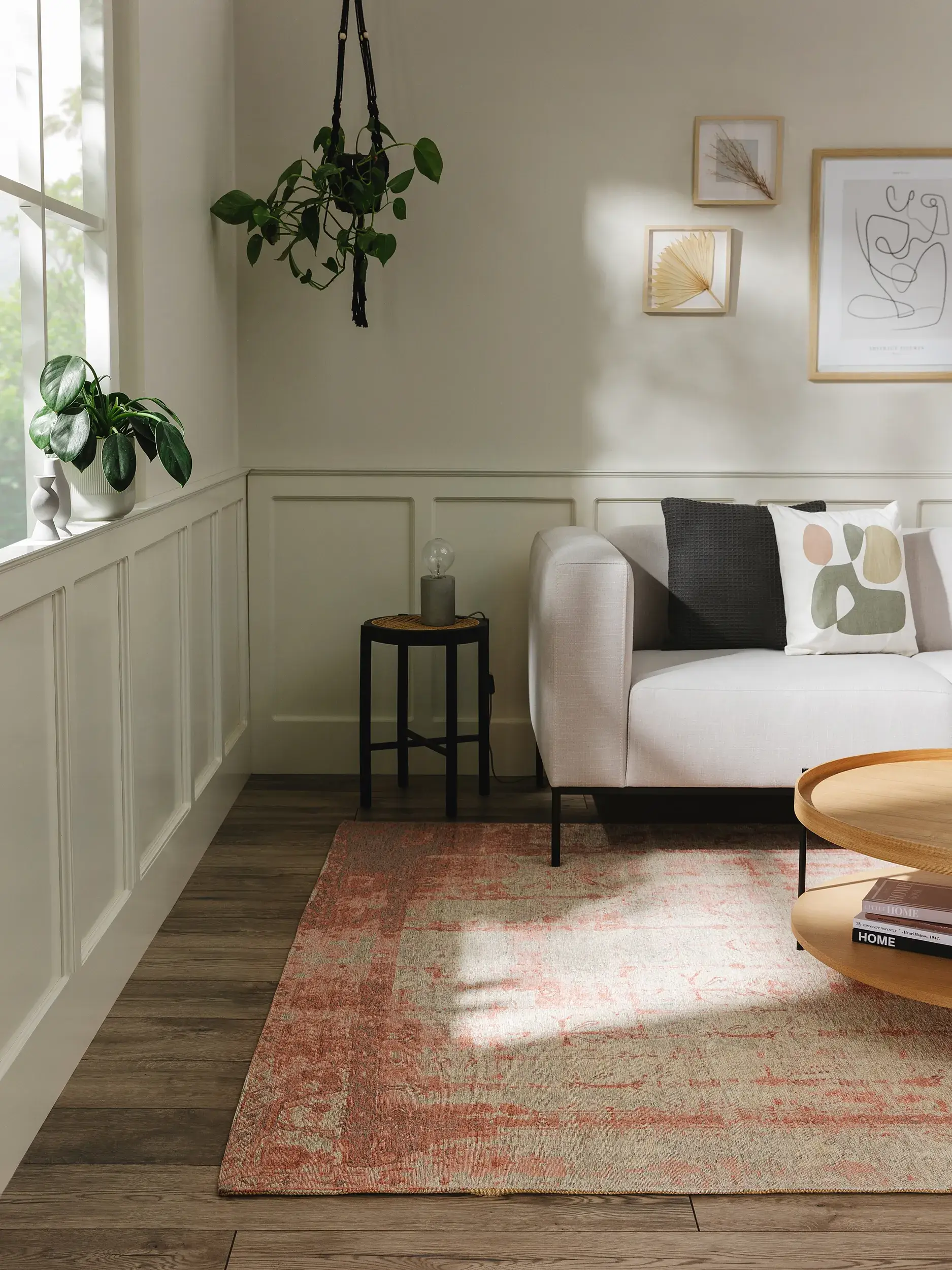 Teppe av 55% Polyacryl, 27% Polyester, 17% Baumwolle, 1% Latex i Rosa med 55% Polyacryl, 27% Polyester, 17% Baumwolle, 1% Latex høy lugg fra benuta Nest