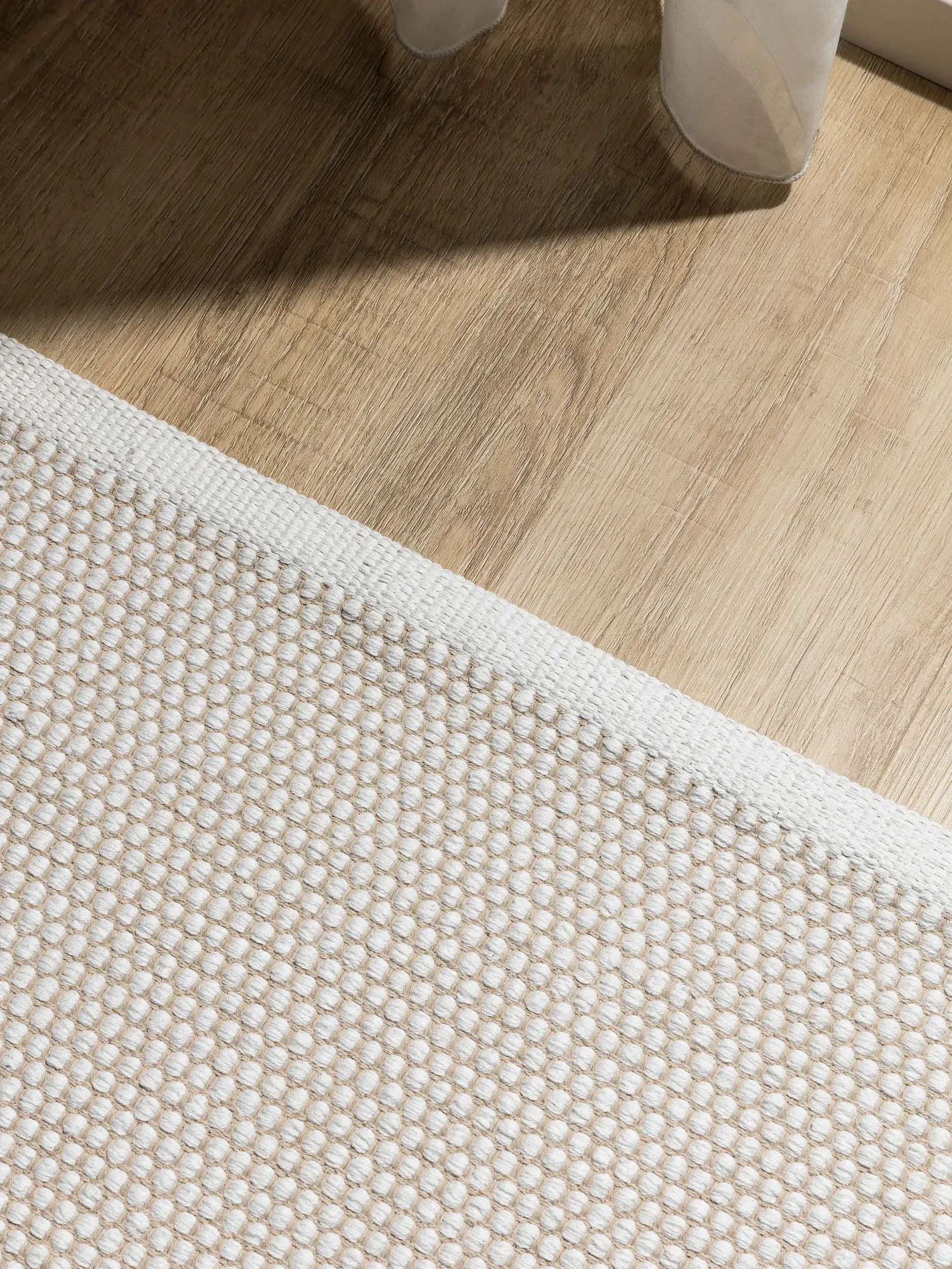 Teppich Ron aus 100% Cotton in Beige von benuta Basic