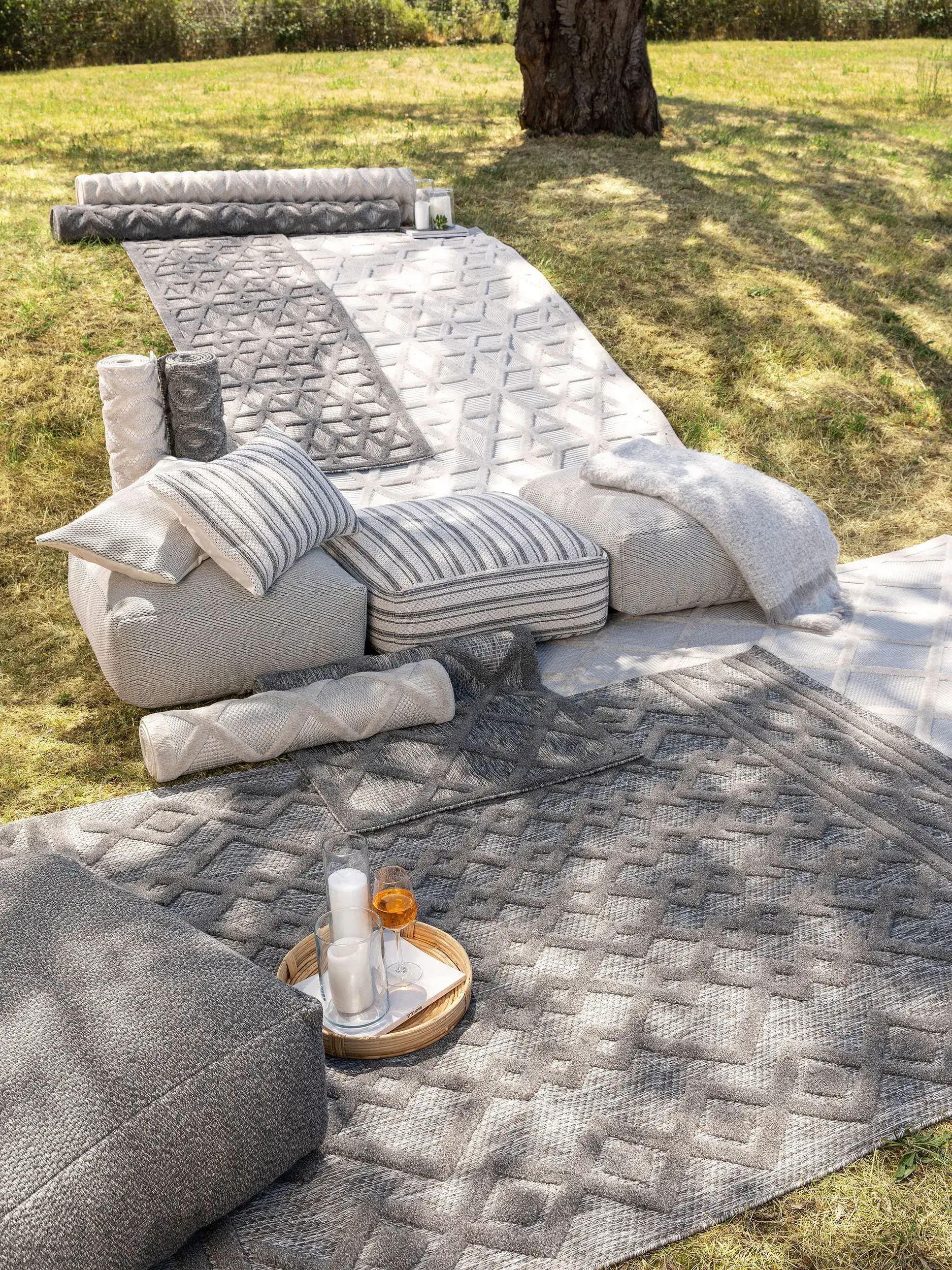 Teppich Bonte aus 100% Polypropylen in Beige von benuta