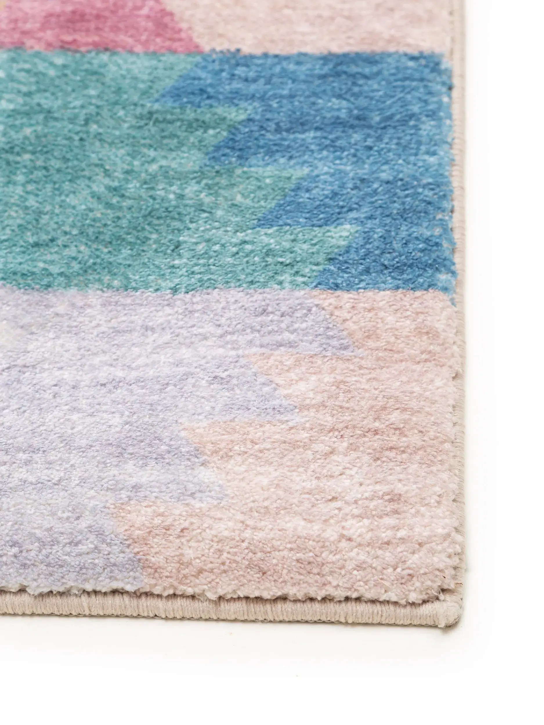 Rug made of 100% Polyester in Multicolor with a 100% Polyester high pile by benuta Pop