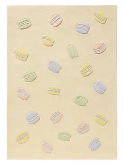 Alfombra para niños Macaron Multicolor